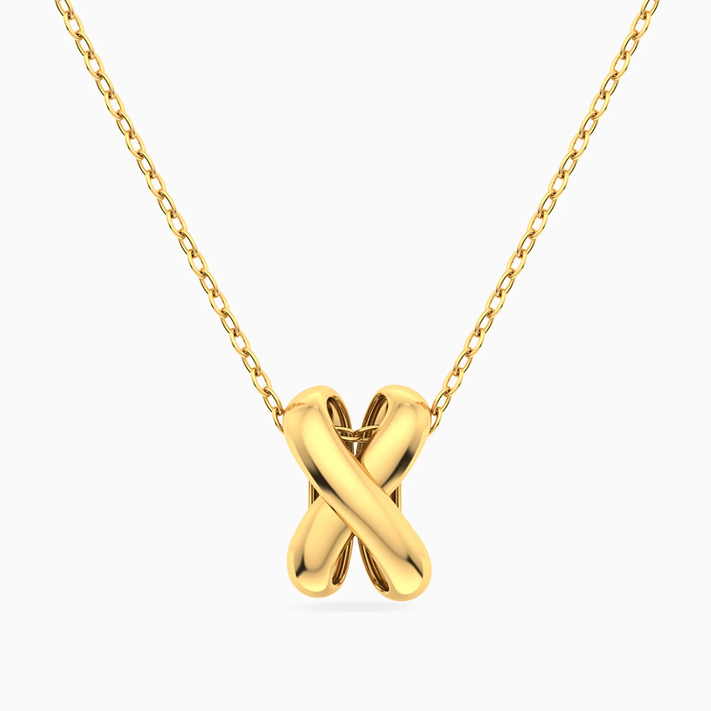 Interlocking Forms Necklace in 18K Gold Interlocking Forms Necklace in 18K Gold