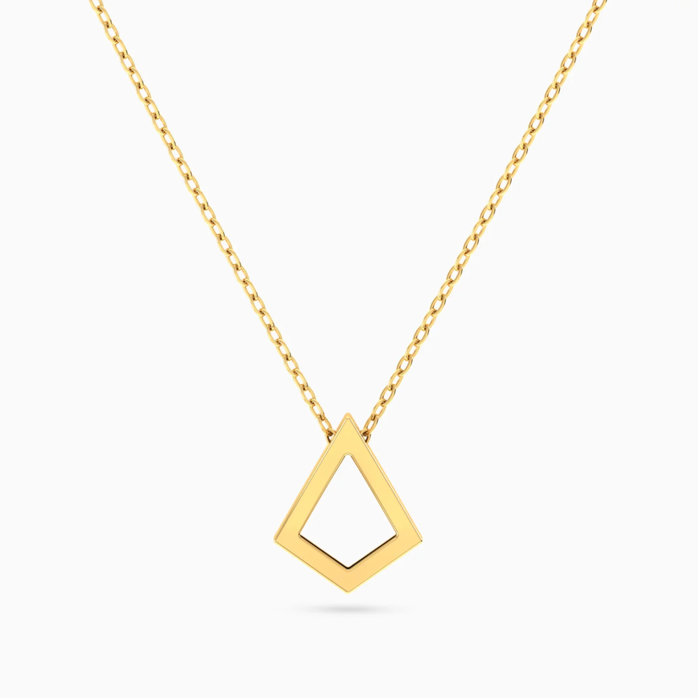 Triangular Shield Necklace in 18K Gold Triangular Shield Necklace in 18K Gold