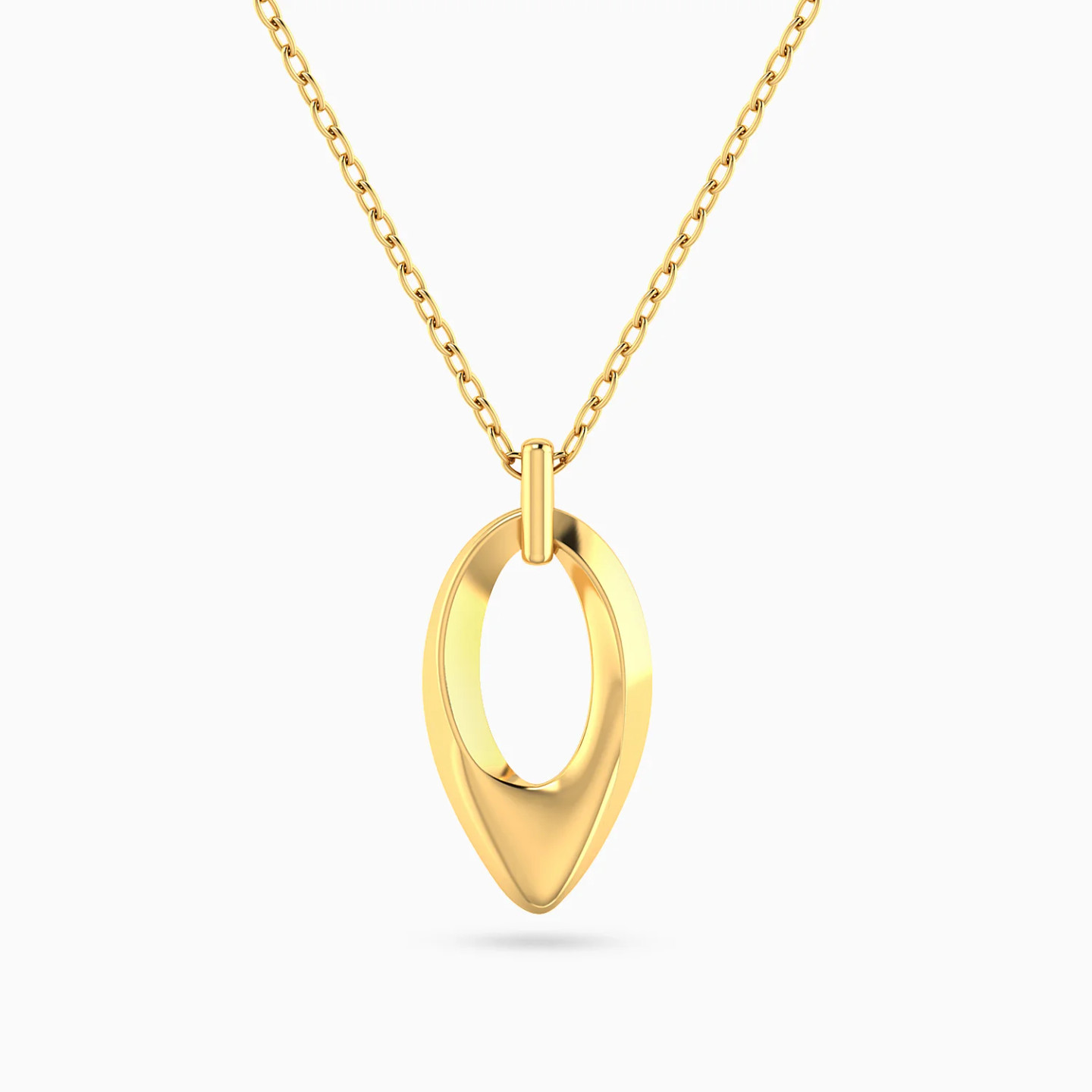 Fluid Pear Loop Necklace in 18K Gold Fluid Pear Loop Necklace in 18K Gold