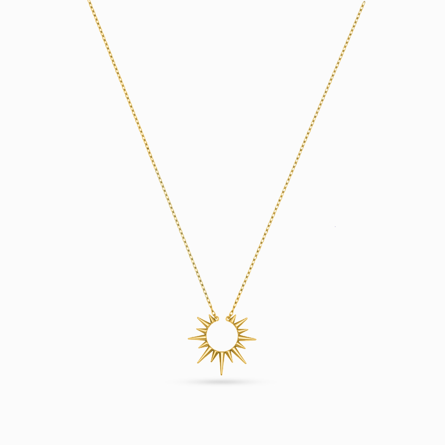 18K Gold Pendant Necklace - 2