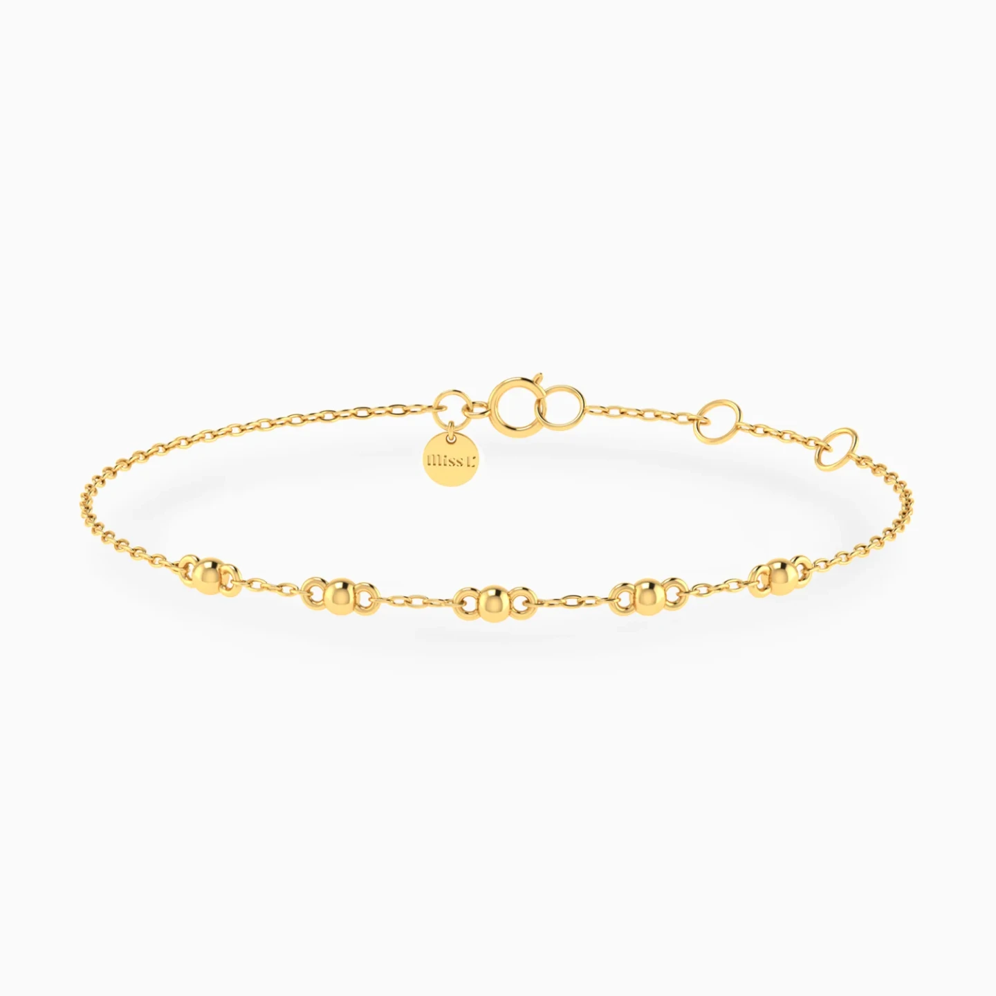 Bead Groups Chain Bracelet in 18K Gold Bead Groups Chain Bracelet in 18K Gold