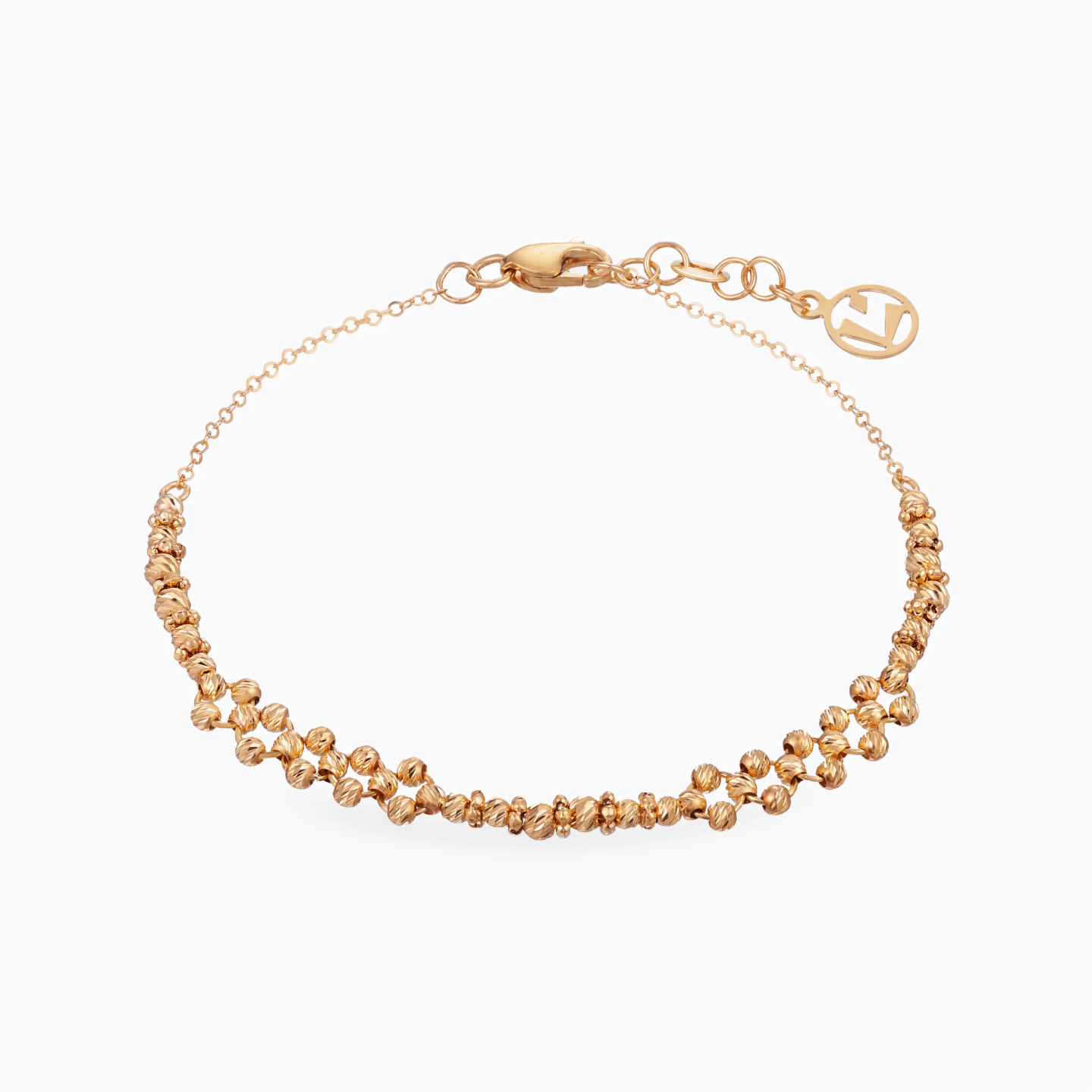 Beads Chain Bracelet in 21K Gold Beads Chain Bracelet in 21K Gold