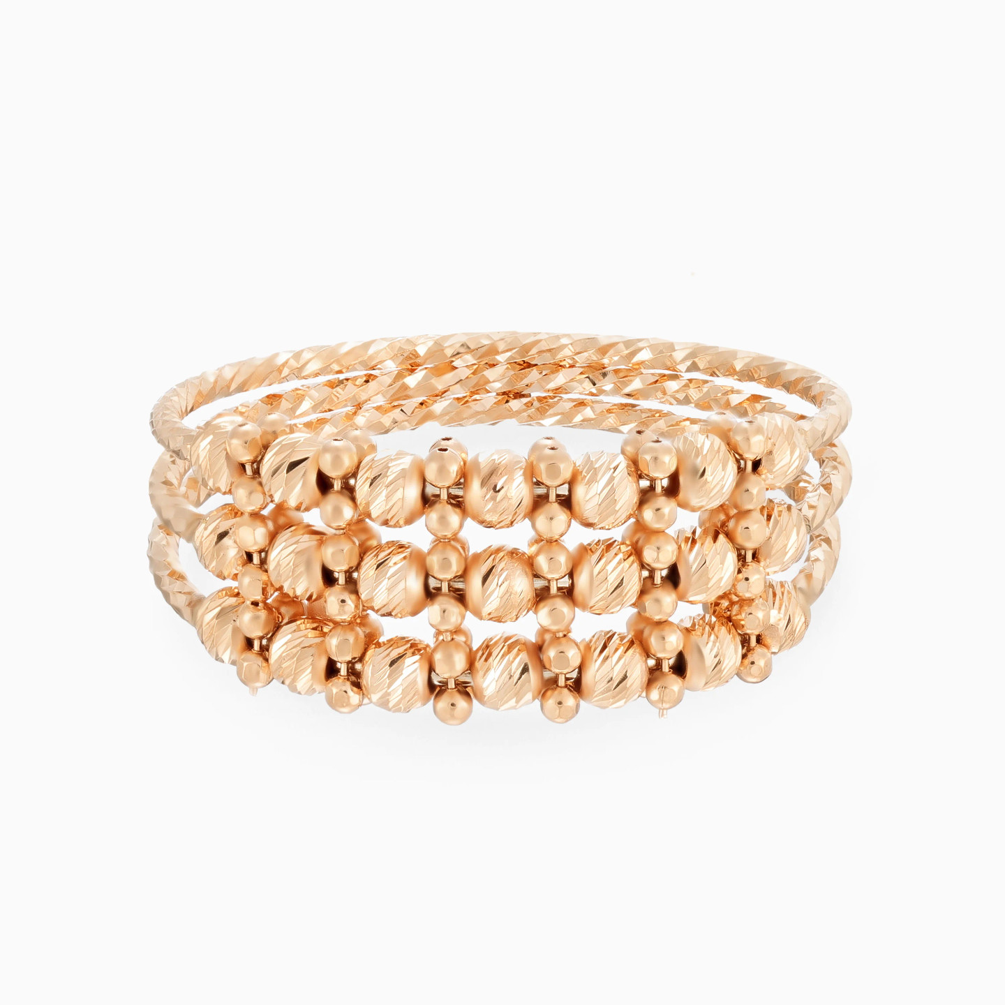 Beaded Multiband Ring in 21K Gold Beaded Multiband Ring in 21K Gold