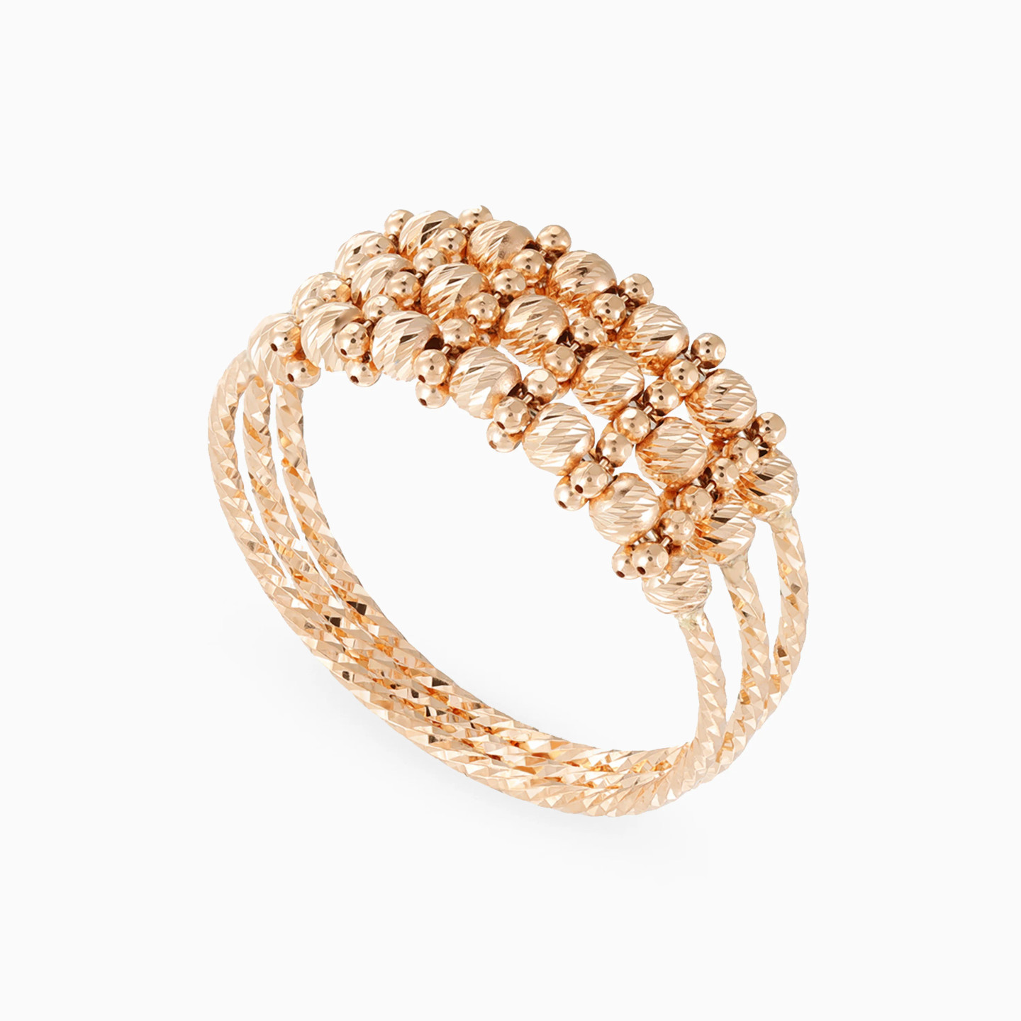 Beaded Multiband Ring in 21K Gold - 3 Beaded Multiband Ring in 21K Gold - 3