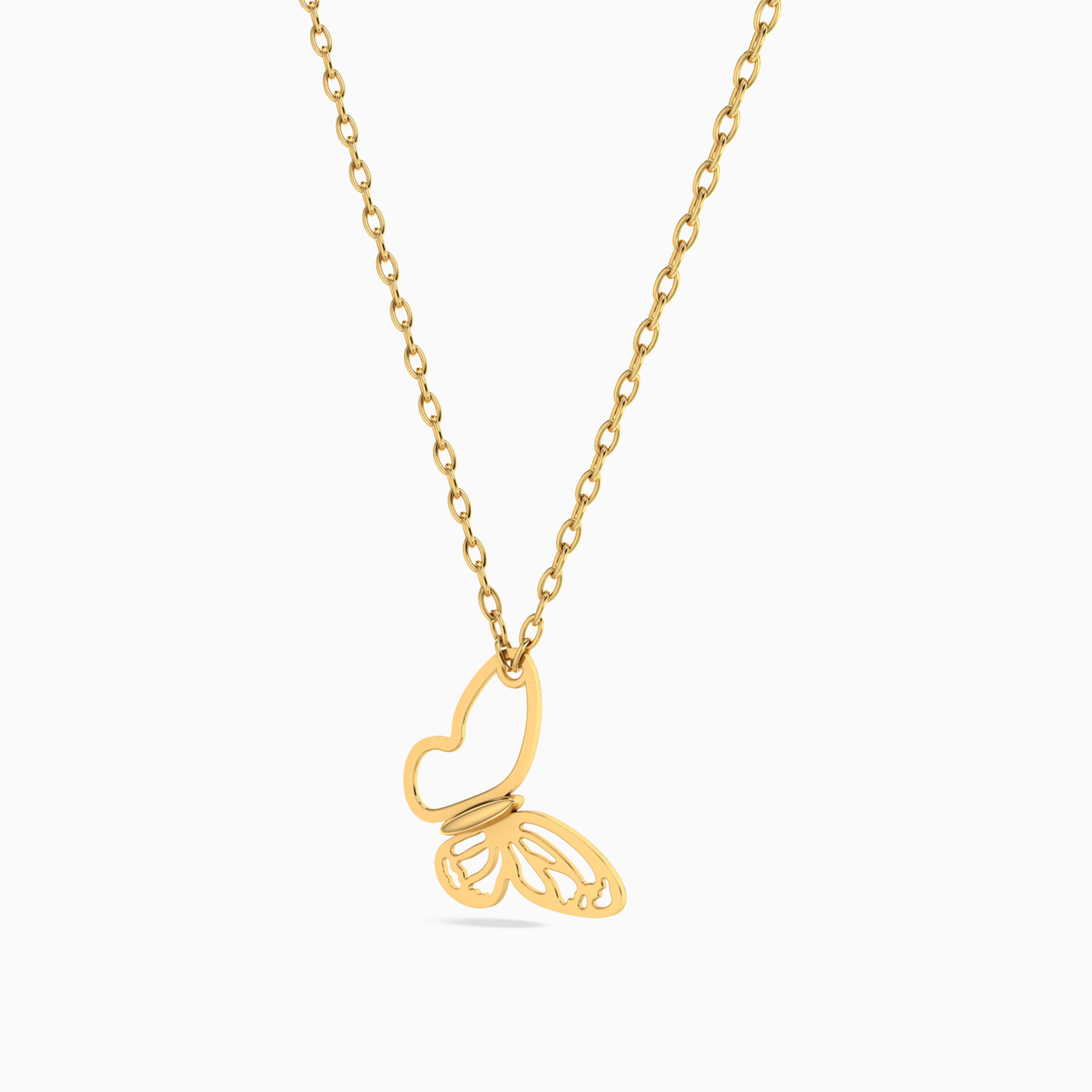 18K Gold Pendant Necklace - 2