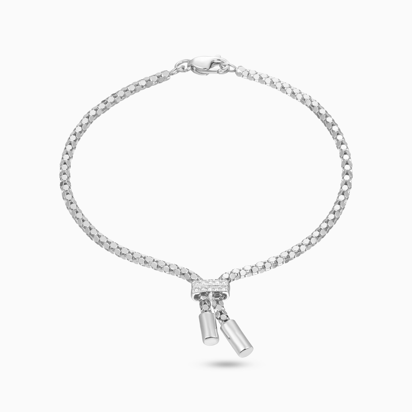 طقم شكل سلاسل متدرجة ذهب عيار 18 قيراط مزين بالألماس ( 4 قطع) - 3 طقم شكل سلاسل متدرجة ذهب عيار 18 قيراط مزين بالألماس ( 4 قطع) - 3