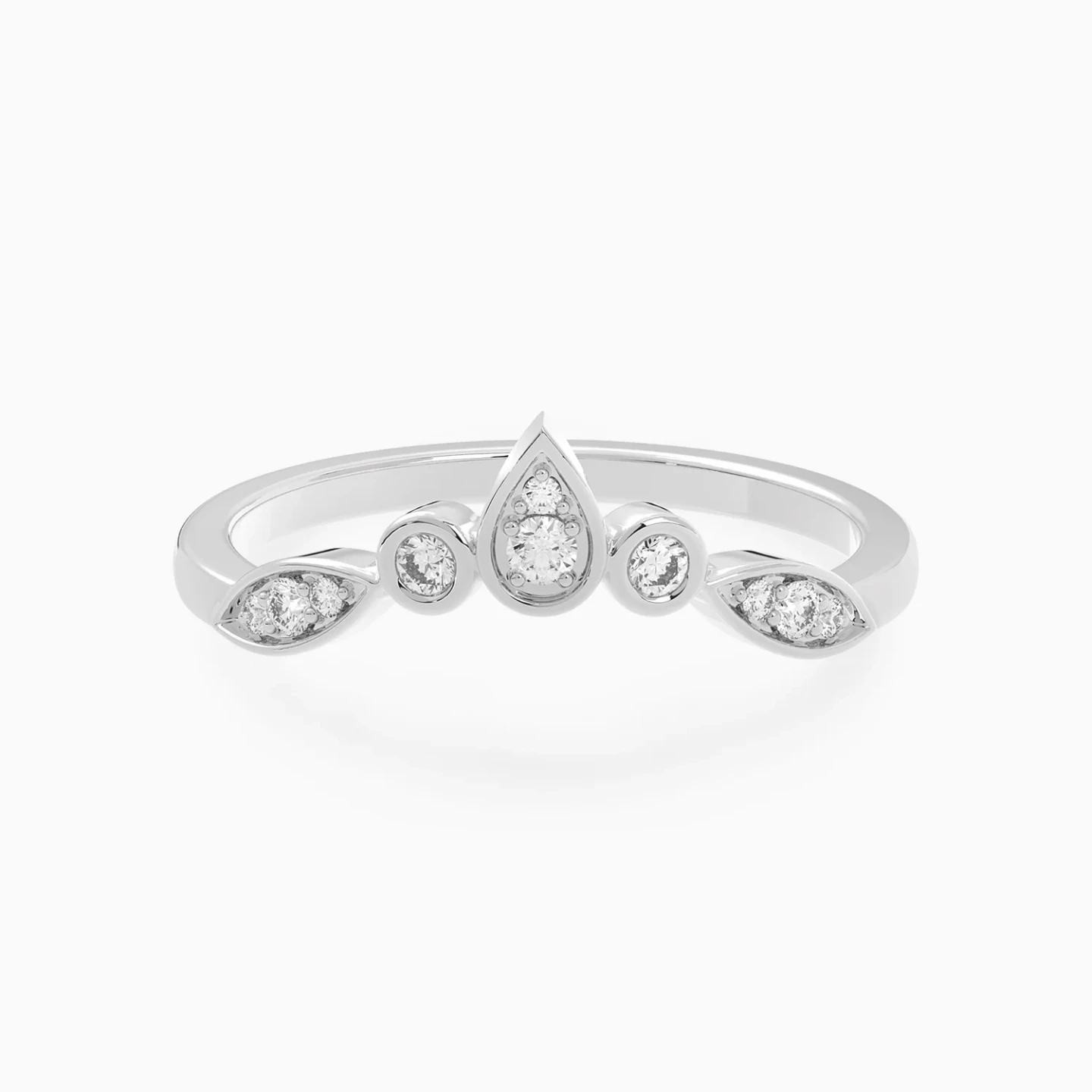 Pear & Marquise Diamond Ring in 18K Gold Pear & Marquise Diamond Ring in 18K Gold