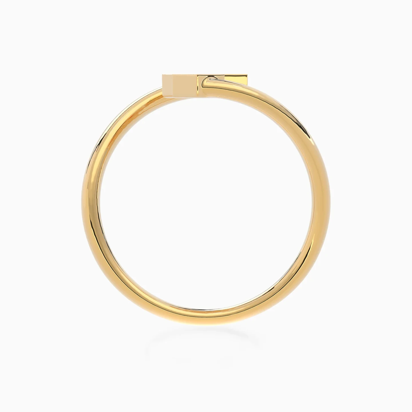 Tilted Squares Cluster Diamond Bypass Ring in 18K Gold - 4 Tilted Squares Cluster Diamond Bypass Ring in 18K Gold - 4