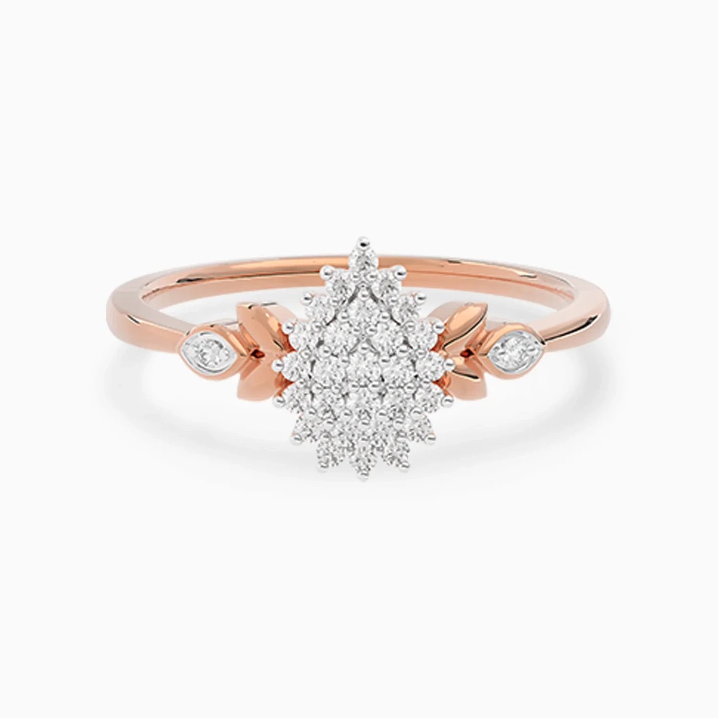 Pear Cluster & Leaves Diamond Ring in 18K Gold Pear Cluster & Leaves Diamond Ring in 18K Gold