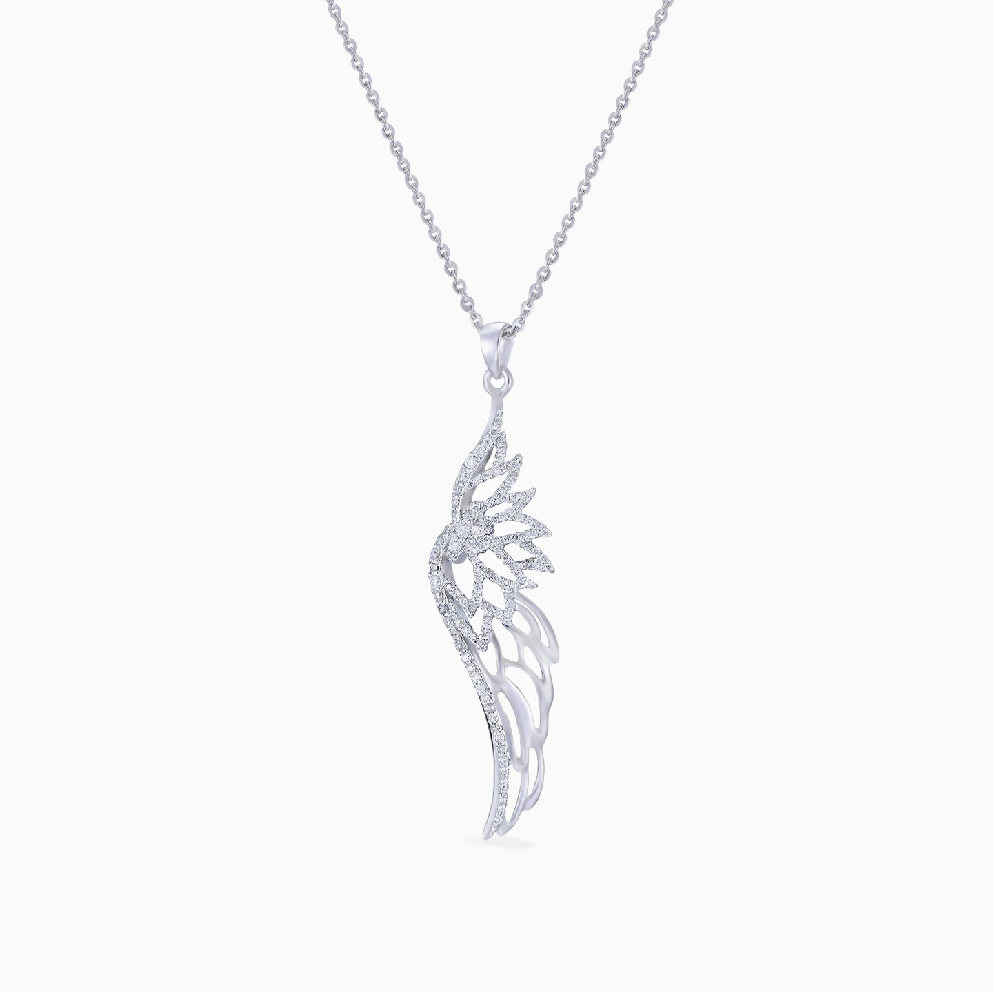 Wing Diamond Necklace in 18K Gold - 2 Wing Diamond Necklace in 18K Gold - 2