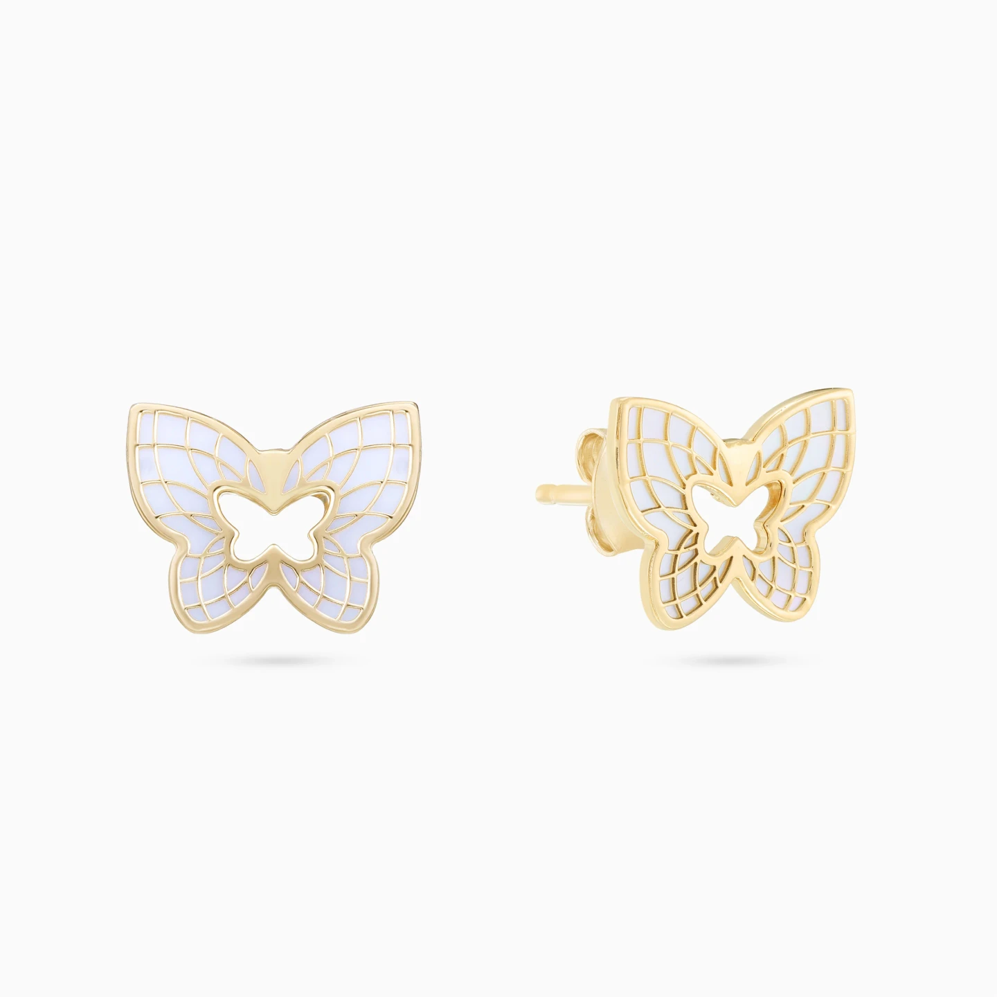 Butterfly Openwork Stud Earrings in 18K Gold Butterfly Openwork Stud Earrings in 18K Gold
