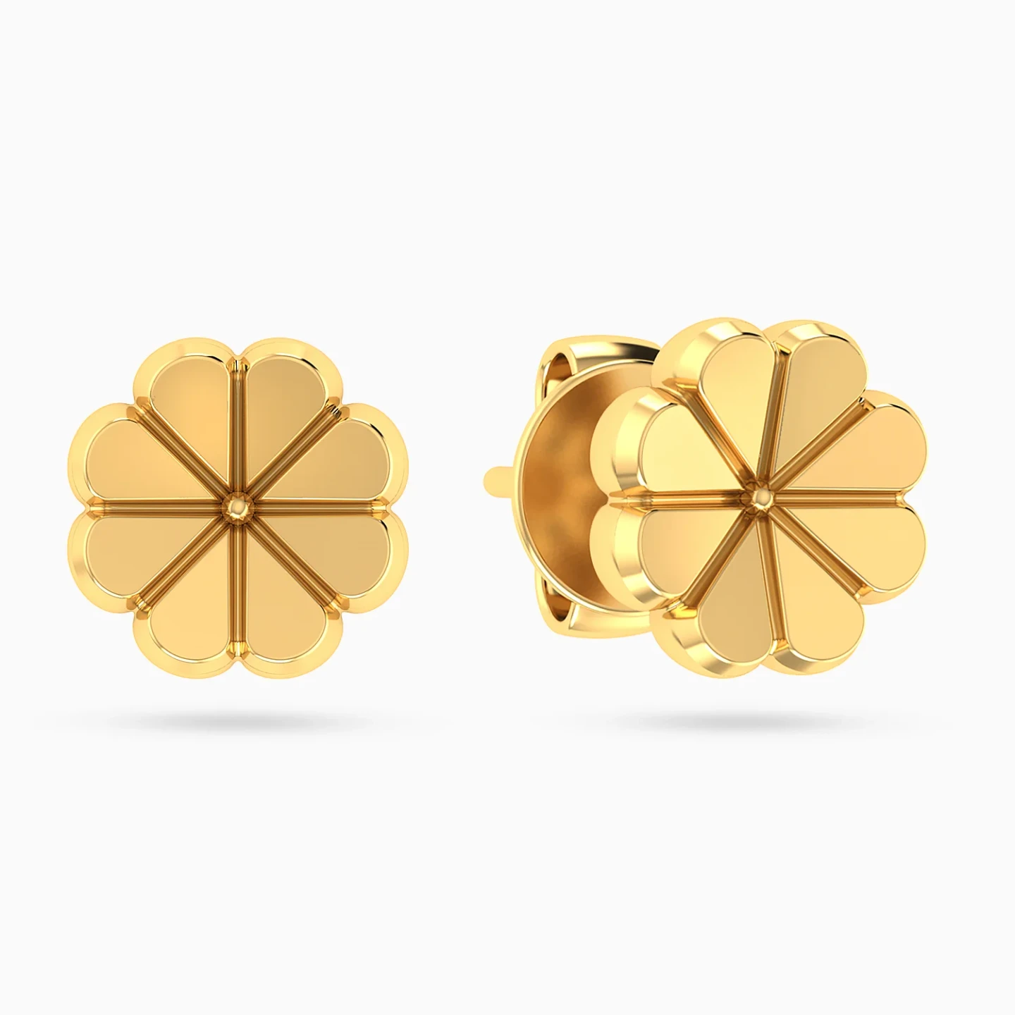 Kids Four Leaf Clover Stud Earrings in 18K Gold Kids Four Leaf Clover Stud Earrings in 18K Gold