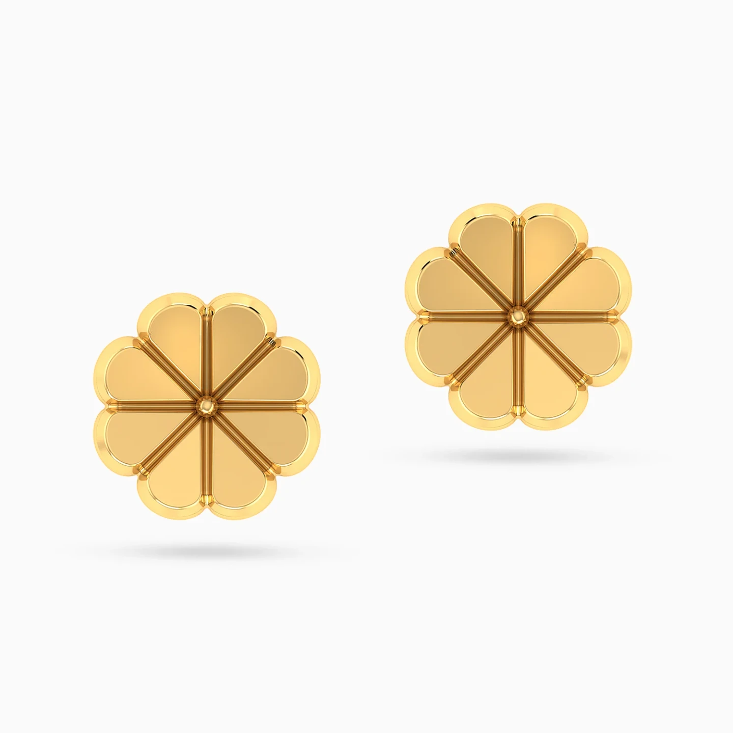 Kids Four Leaf Clover Stud Earrings in 18K Gold - 3 Kids Four Leaf Clover Stud Earrings in 18K Gold - 3