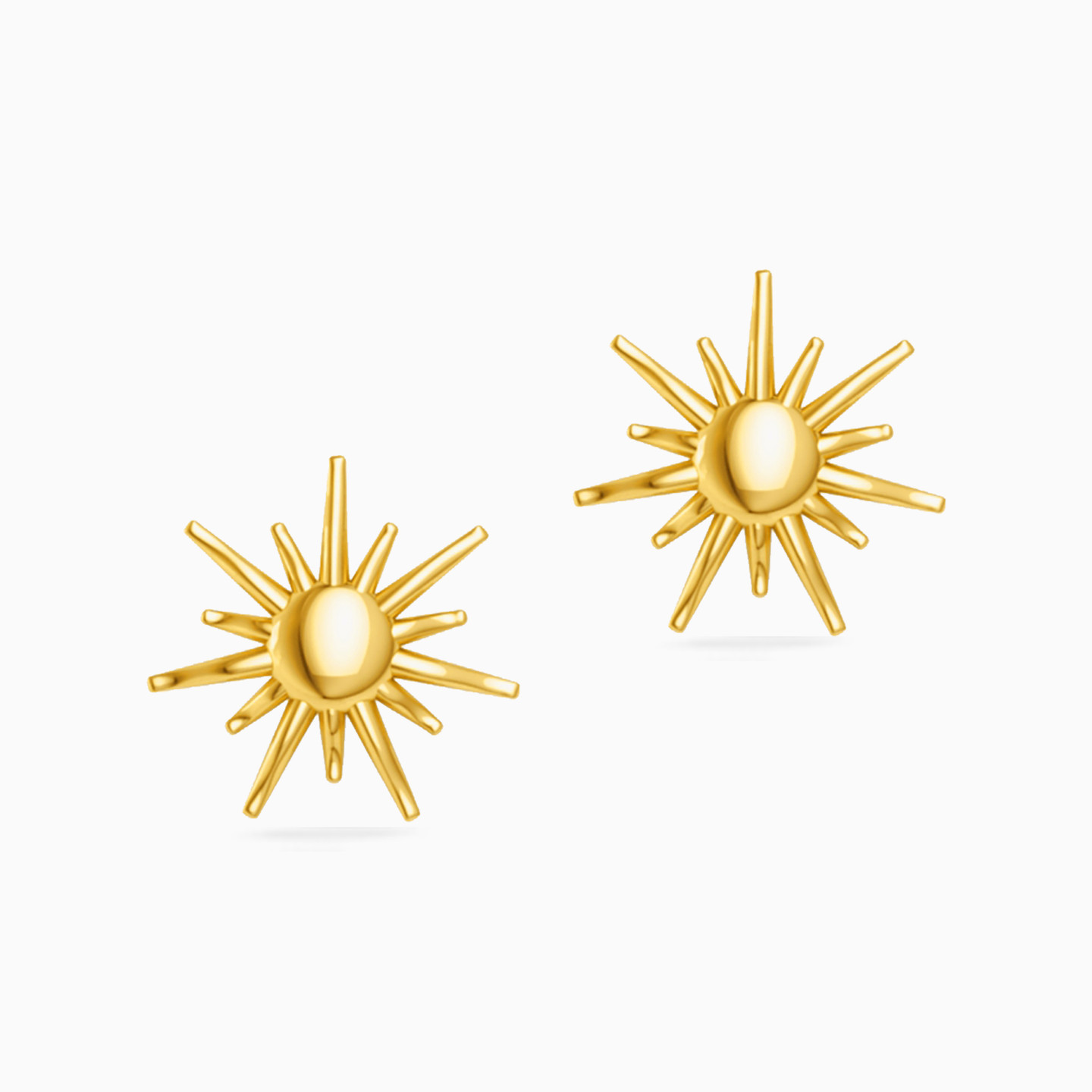 Sun Stud Earrings in 18K Gold Sun Stud Earrings in 18K Gold