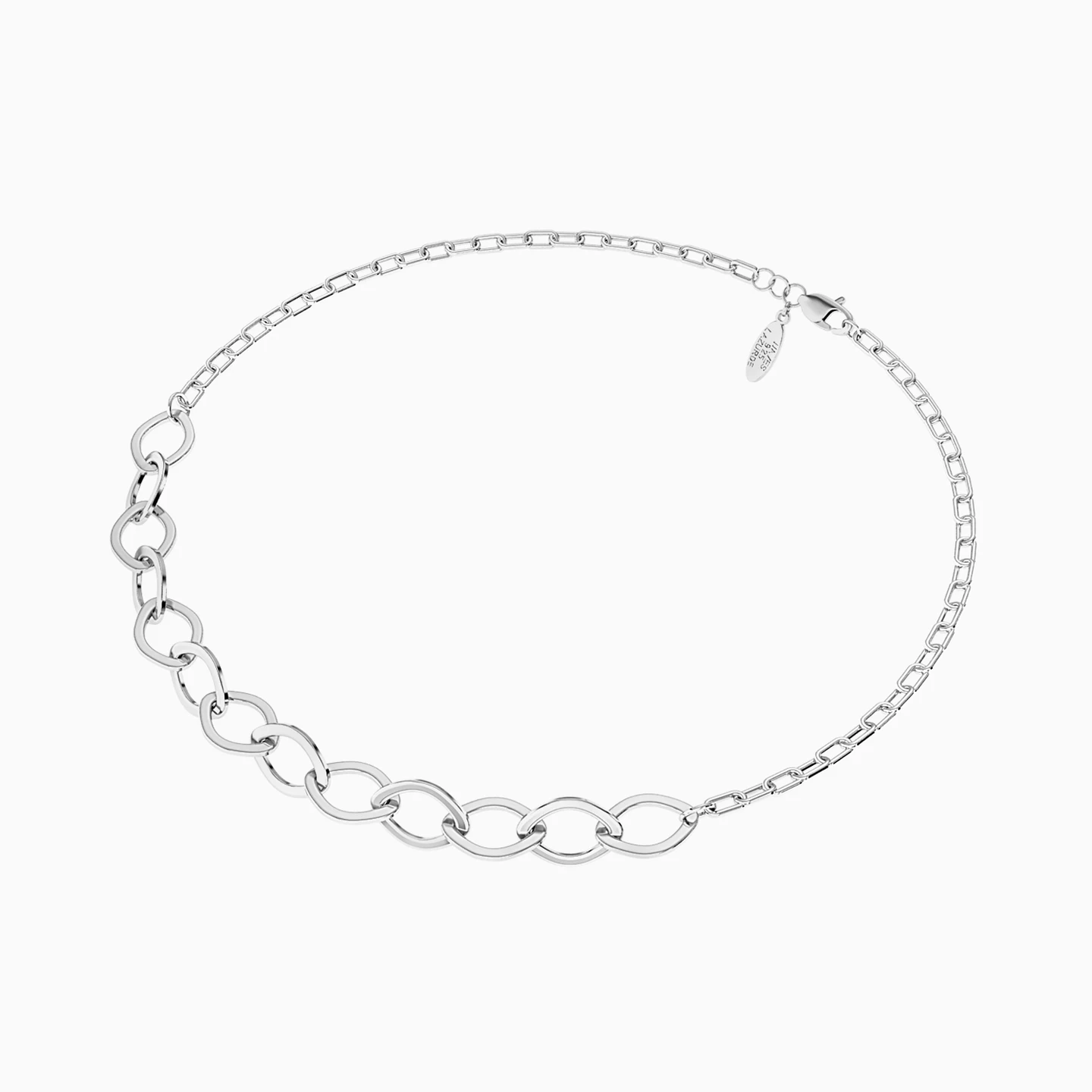 Round Linking Chain Bracelet in Silver - 3 Round Linking Chain Bracelet in Silver - 3