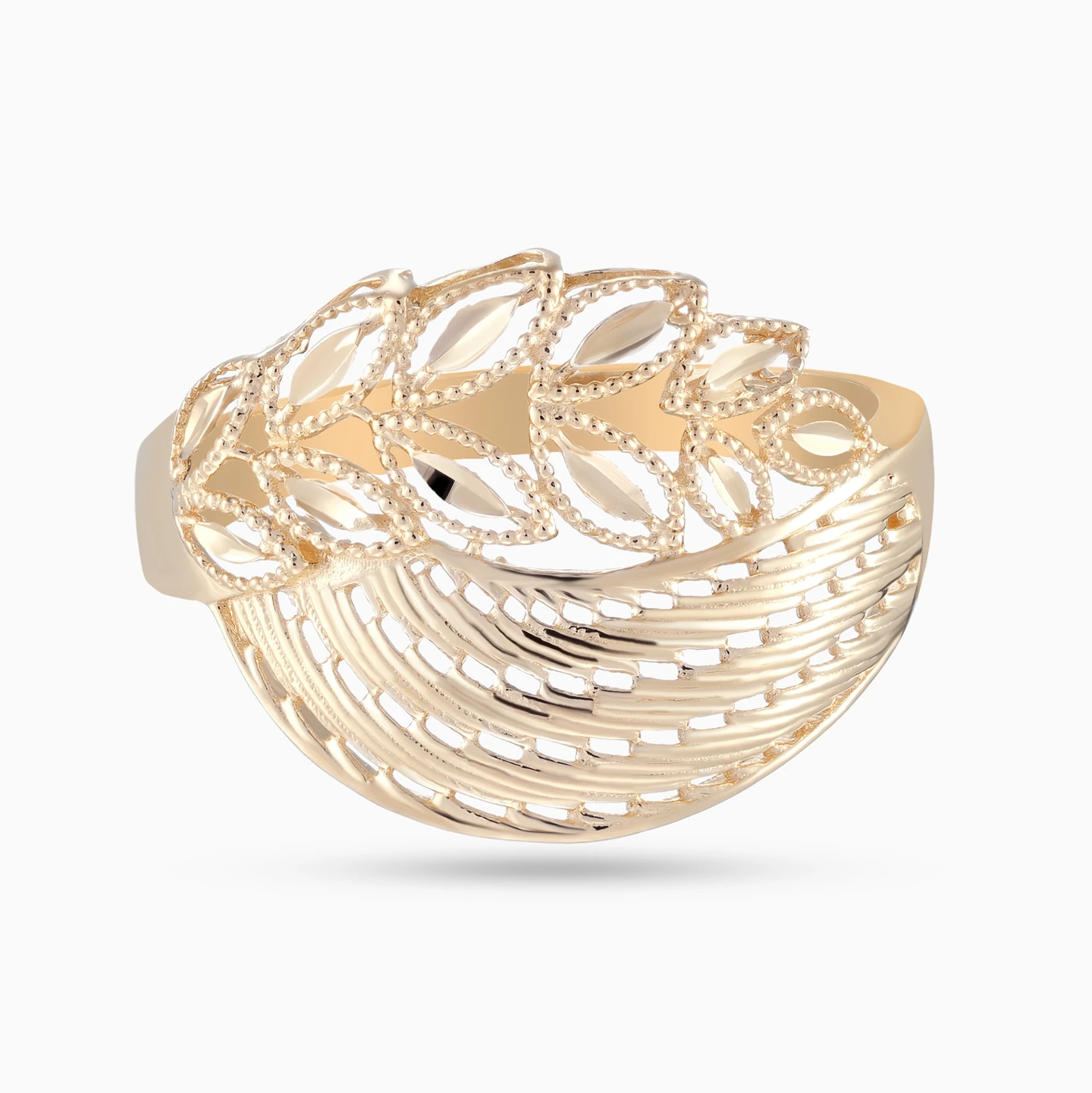 Leaves & Curves Ring in 21K Gold Leaves & Curves Ring in 21K Gold