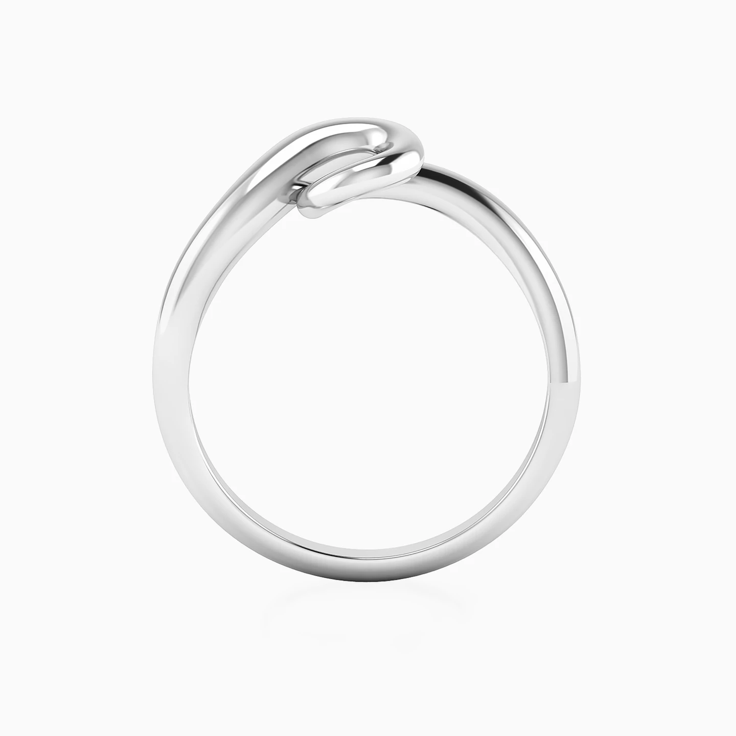 Open Swirl Ring in Silver (Size 16) - 3 Open Swirl Ring in Silver (Size 16) - 3
