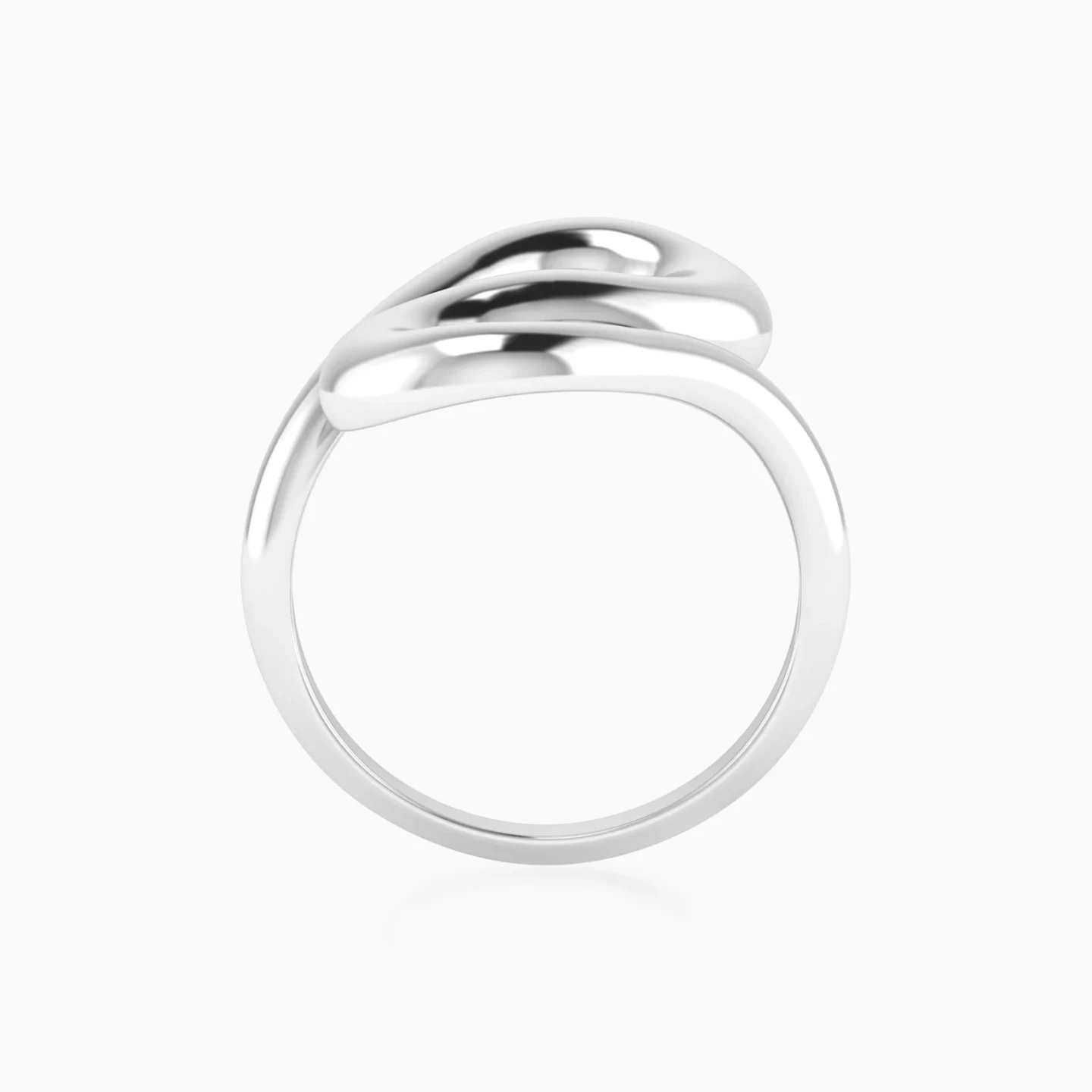 Fluid Curves Ring in Silver (Size 16) - 4 Fluid Curves Ring in Silver (Size 16) - 4