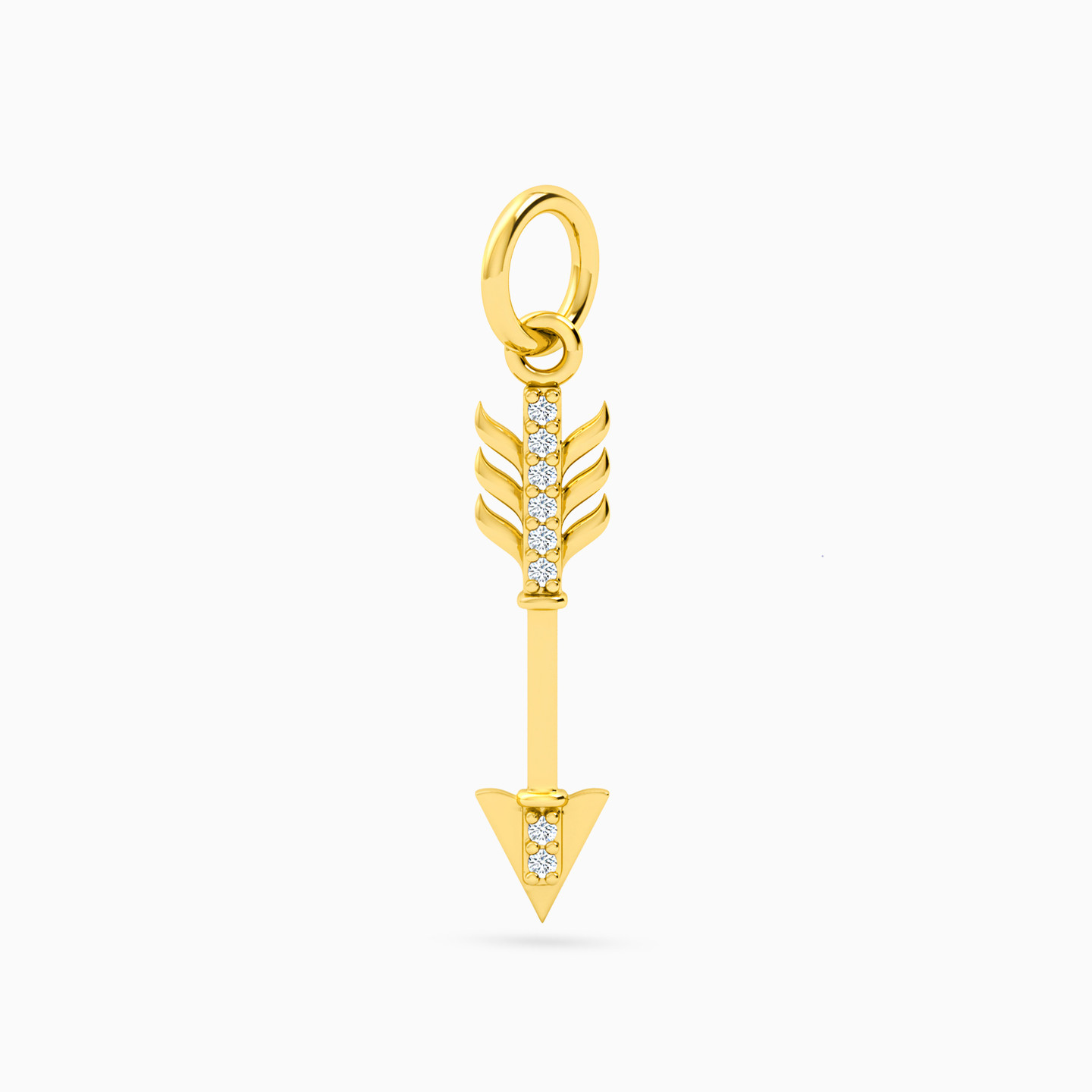 Arrow Diamonds Pendant in 18K Gold - 2 Arrow Diamonds Pendant in 18K Gold - 2