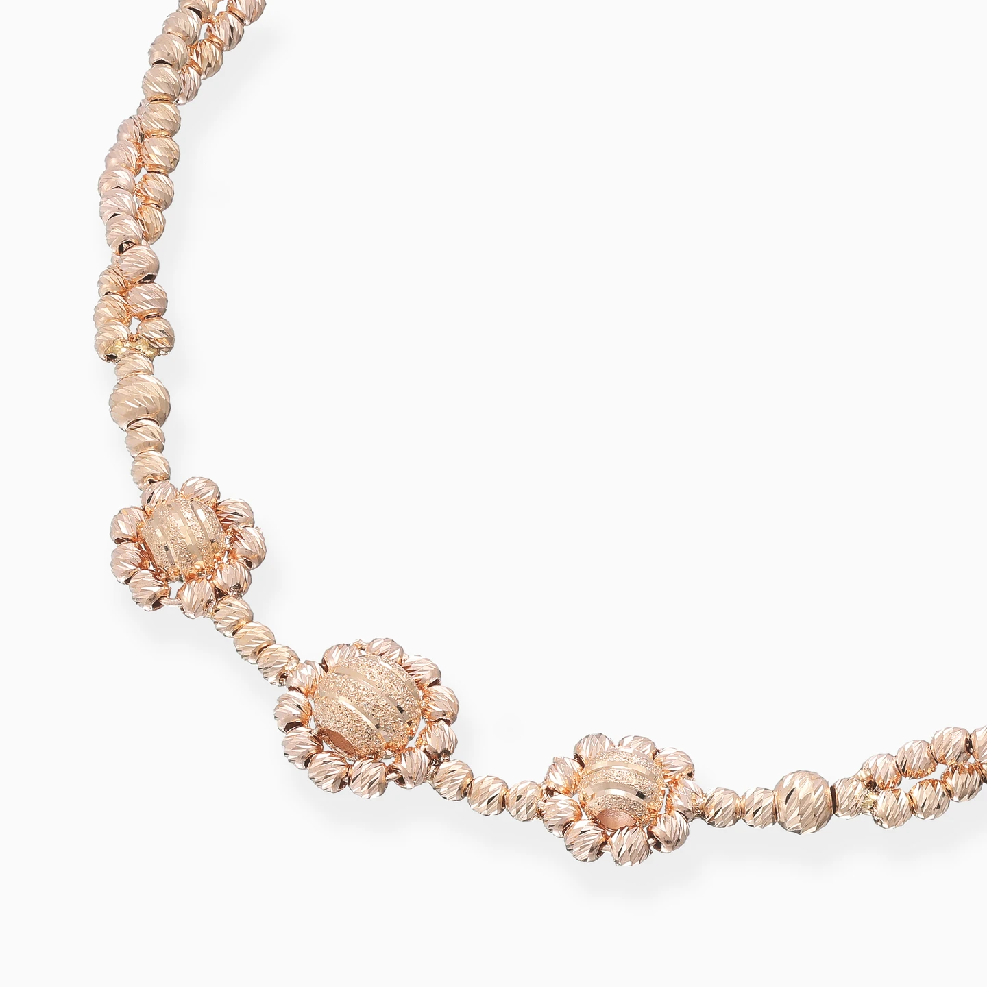 Twisting Beads Chain Bracelet in 21K Gold - 3 Twisting Beads Chain Bracelet in 21K Gold - 3