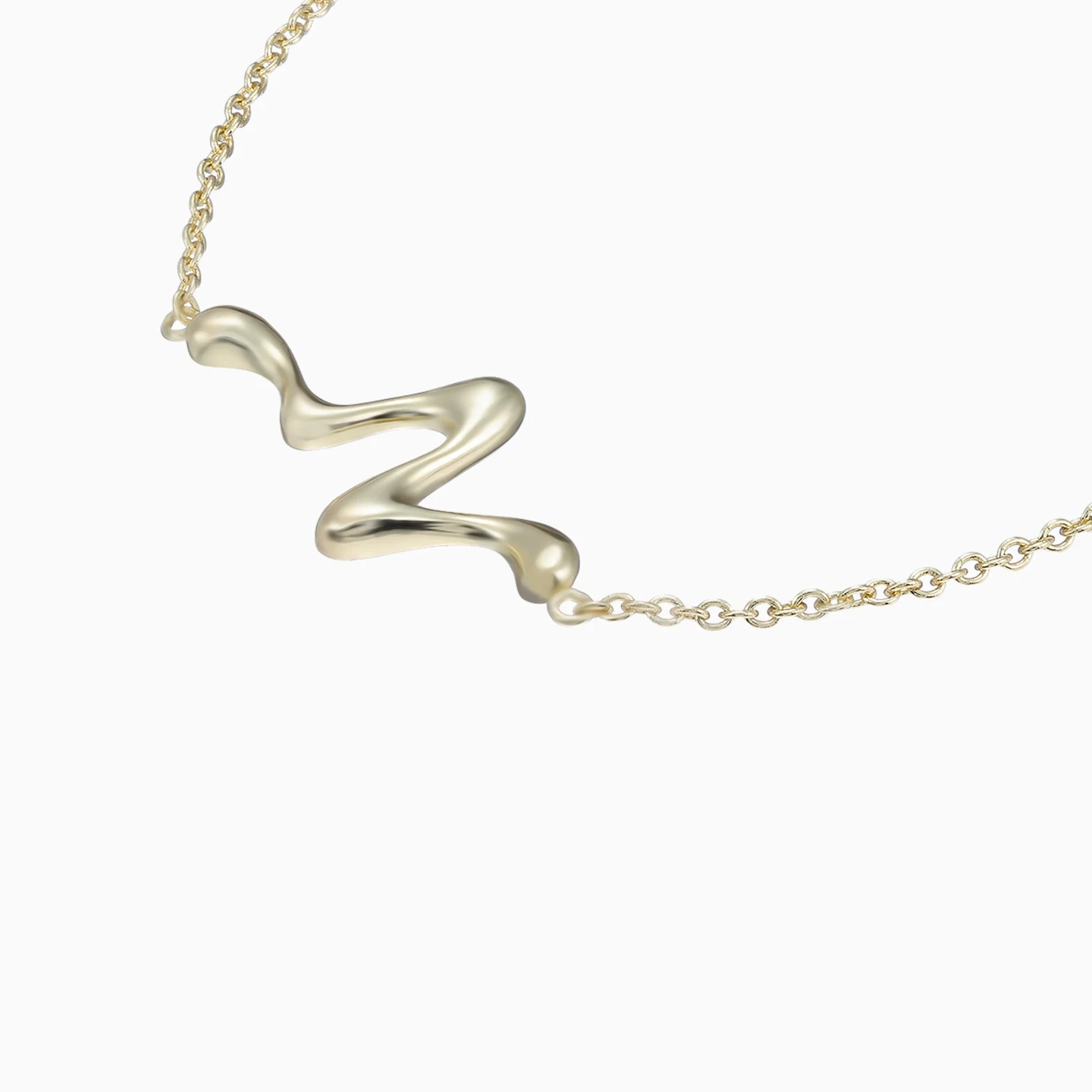 Heartbeat Pulse Chain Bracelet in Yellow Gold Plating - 4 Heartbeat Pulse Chain Bracelet in Yellow Gold Plating - 4