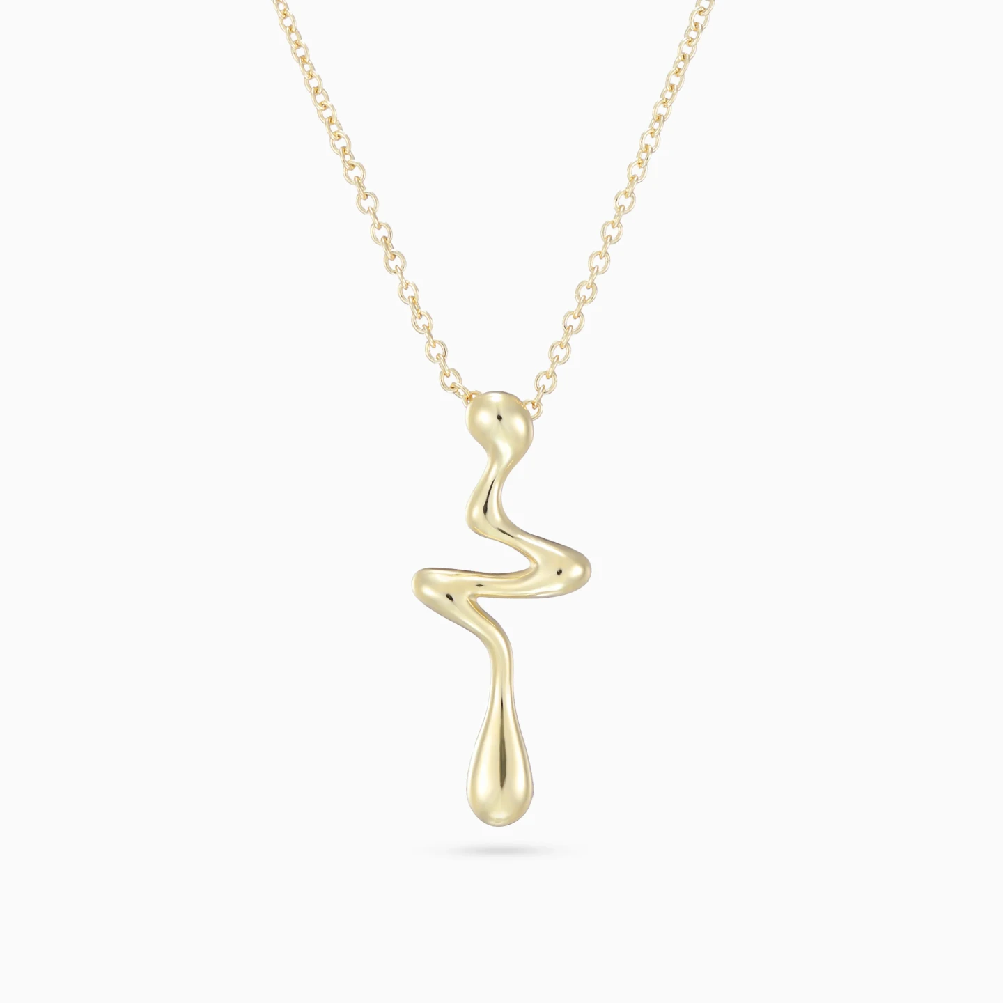 Melting Drop Gold Plated Necklace Melting Drop Gold Plated Necklace
