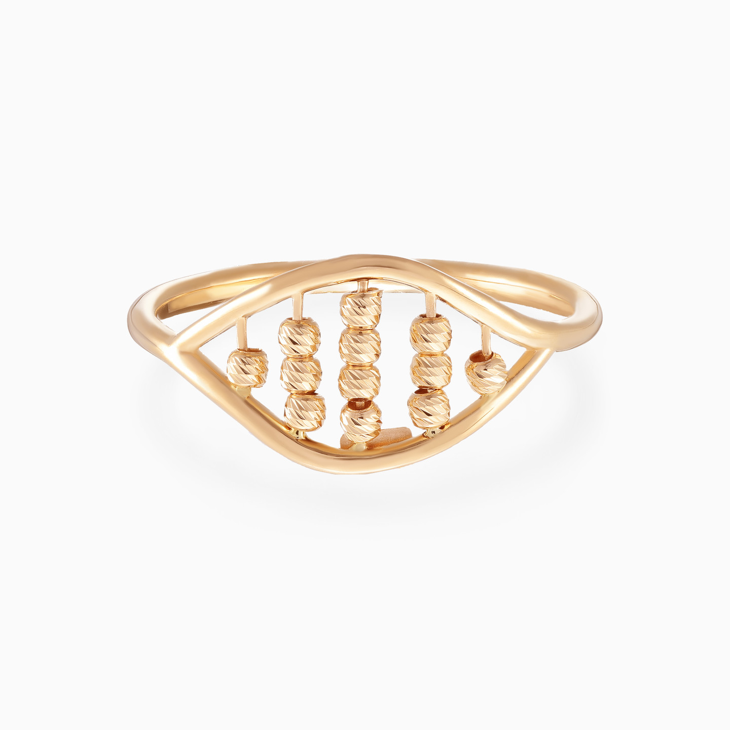 Open Eye Gold Beads Ring in 18K Gold Open Eye Gold Beads Ring in 18K Gold