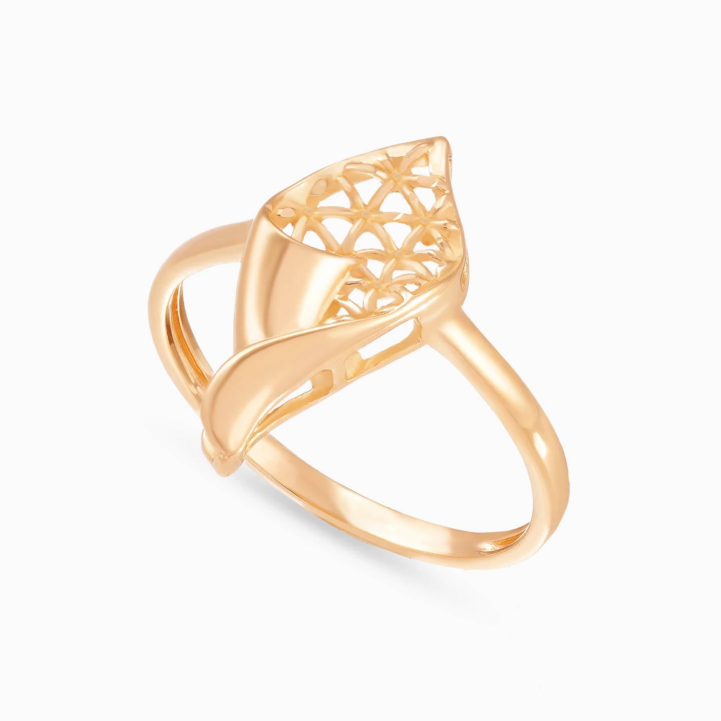 Openwork Leaf Set in 21K Gold (4 Pieces) - 4 Openwork Leaf Set in 21K Gold (4 Pieces) - 4