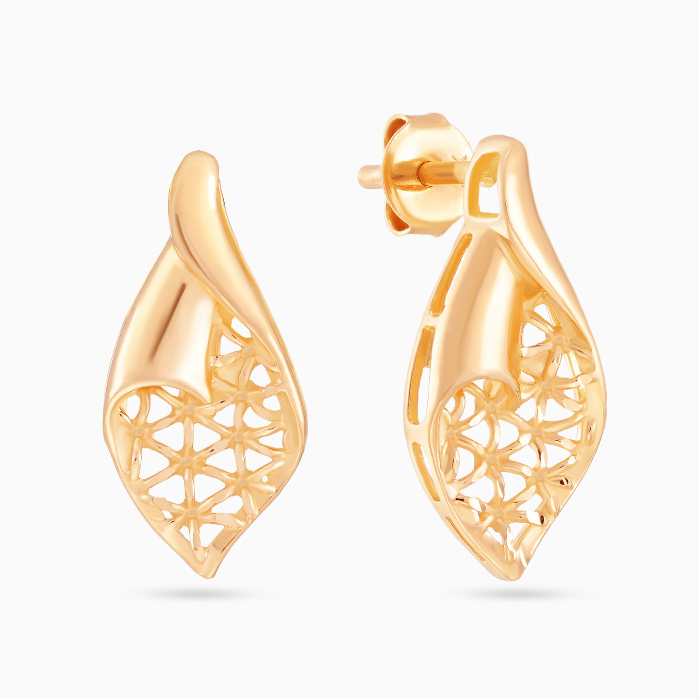 Openwork Leaf Set in 21K Gold (4 Pieces) - 5 Openwork Leaf Set in 21K Gold (4 Pieces) - 5