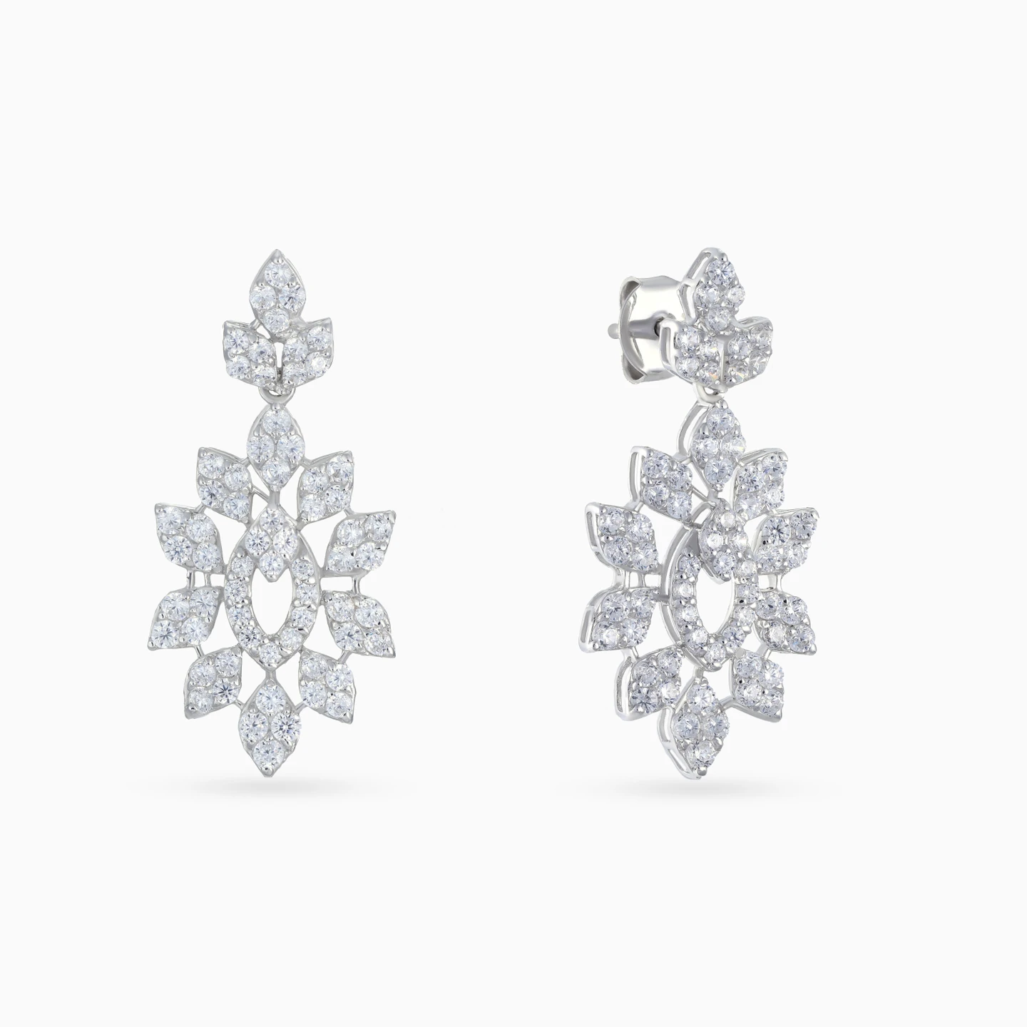Marquise Flowers Cubic Zirconia Set in 18K Gold (4 Pieces) - 5 Marquise Flowers Cubic Zirconia Set in 18K Gold (4 Pieces) - 5