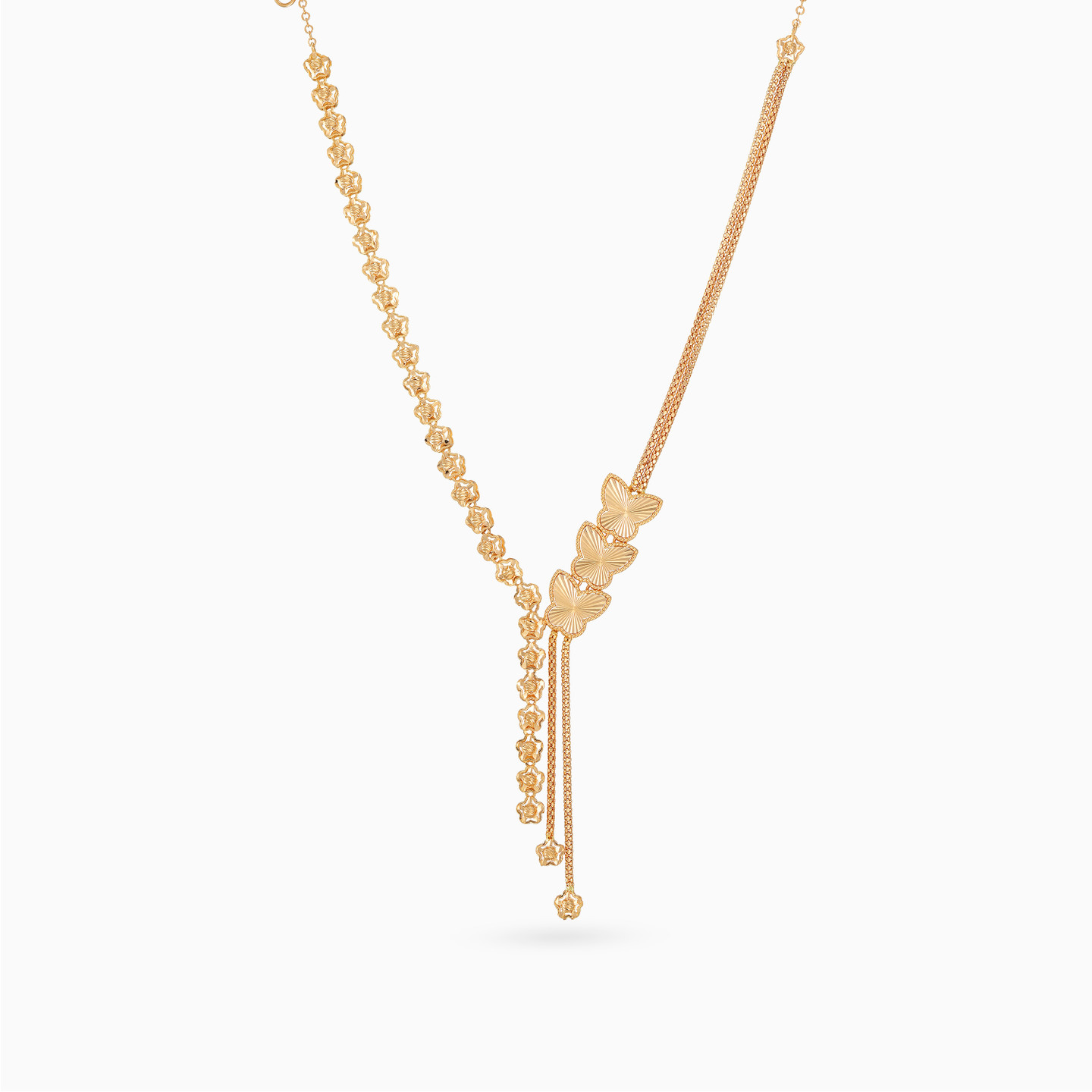 Butterflies and Flowers Set in 21K Gold (4 Pieces) - 2 Butterflies and Flowers Set in 21K Gold (4 Pieces) - 2