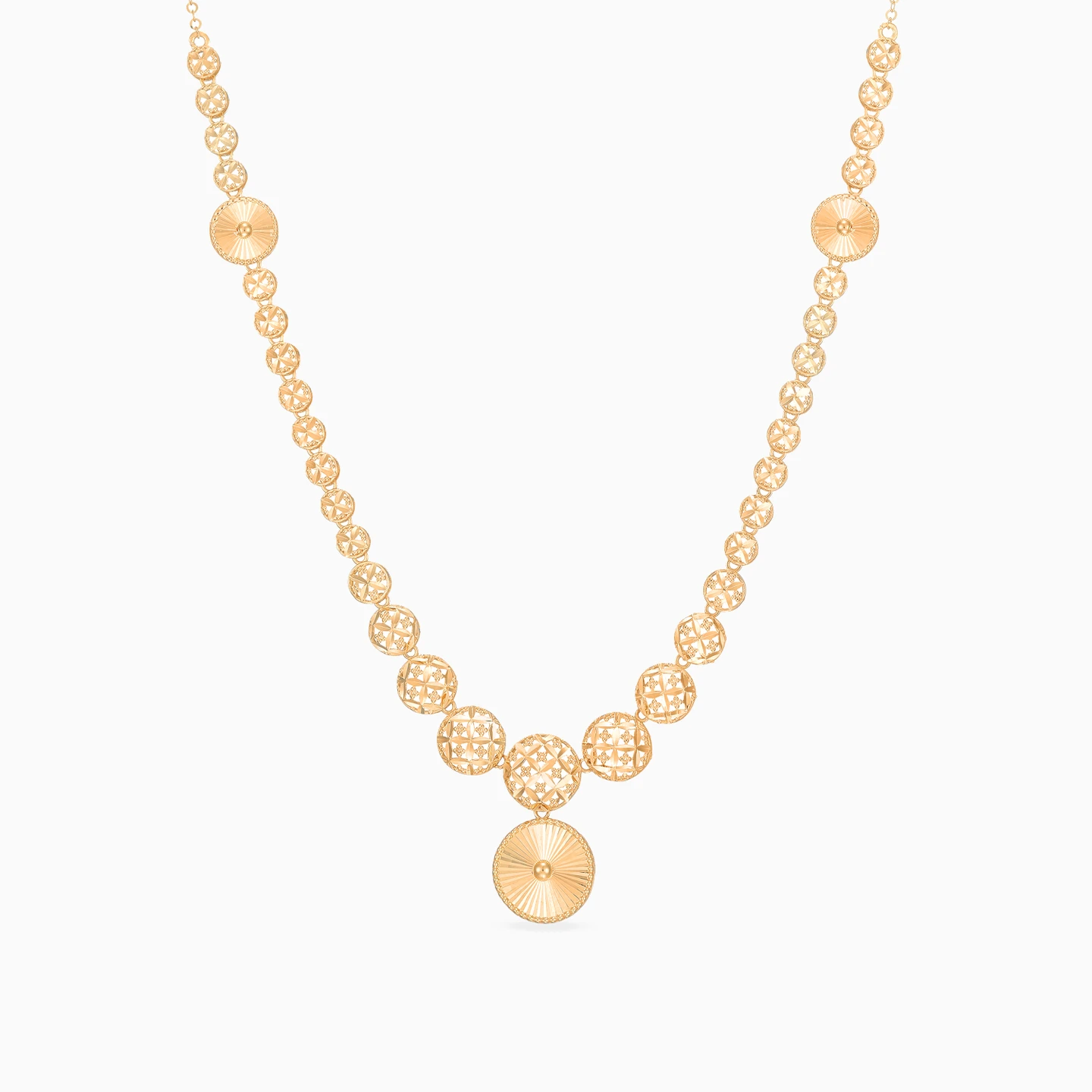 Openwork Round Discs Set in 21K Gold (4 Pieces) - 2 Openwork Round Discs Set in 21K Gold (4 Pieces) - 2