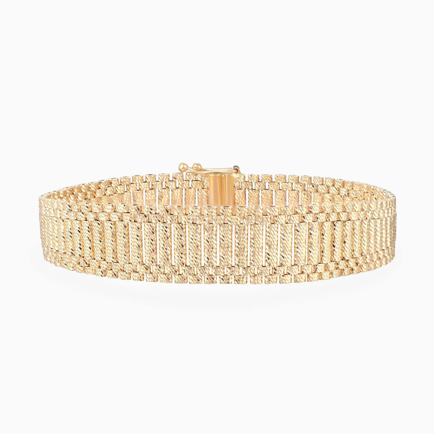 Textured Bar Bracelet in 21K Gold Textured Bar Bracelet in 21K Gold