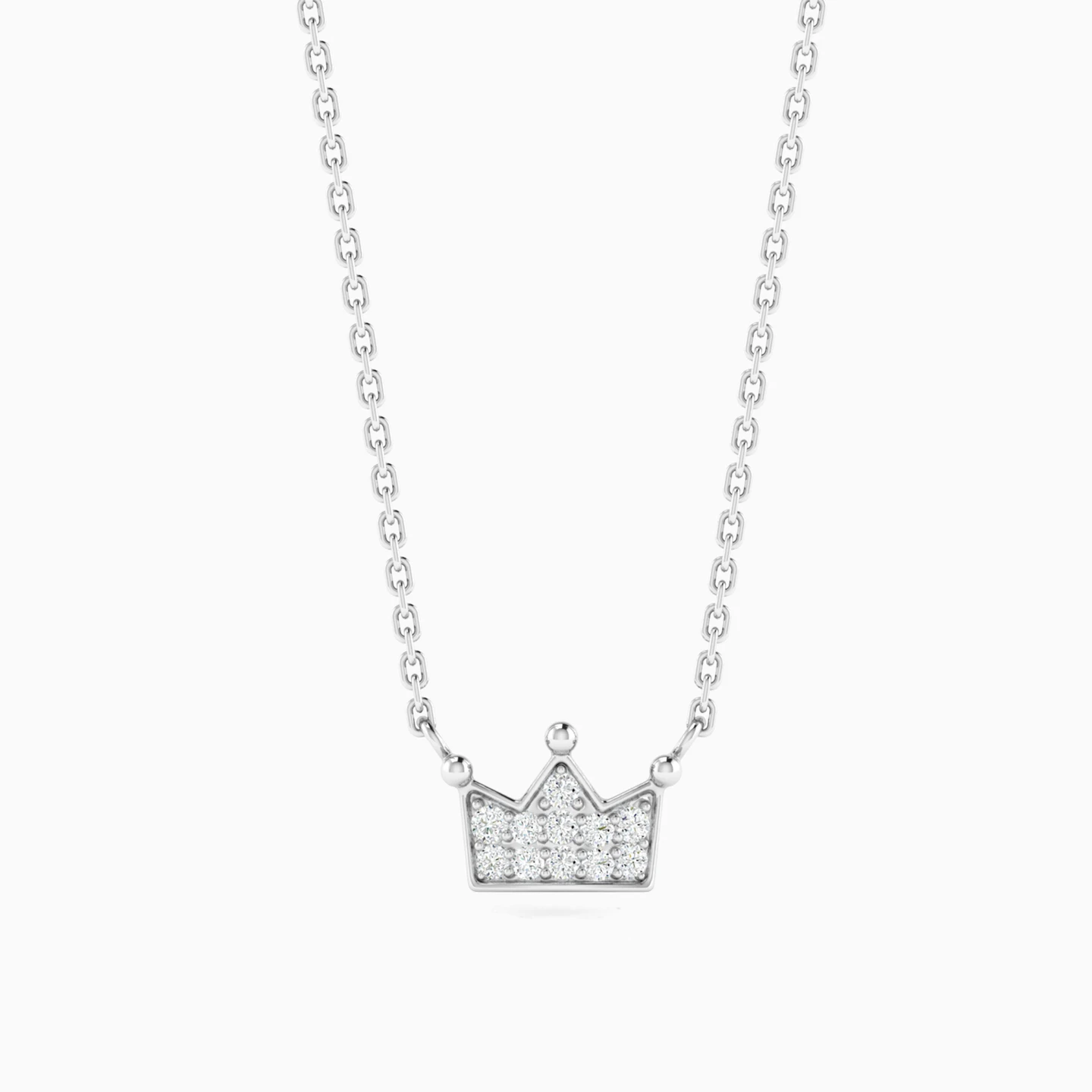 Crown Diamond Pendant Necklace in 18K Gold Crown Diamond Pendant Necklace in 18K Gold