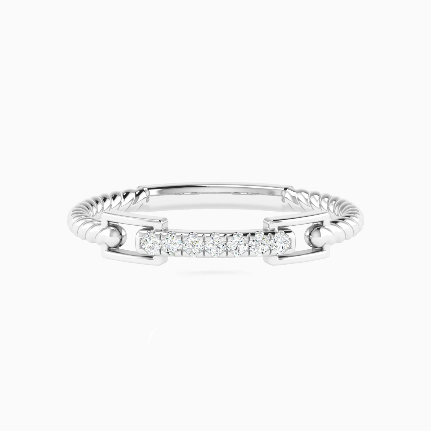 Belt Design Diamond Ring in 18K Gold Belt Design Diamond Ring in 18K Gold