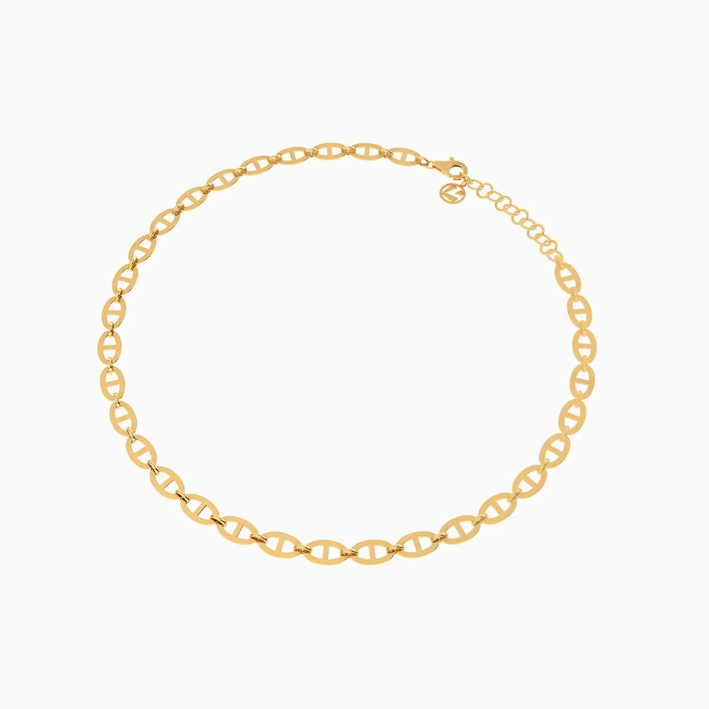Oval Open Links Anklet in 21K Gold - 2 Oval Open Links Anklet in 21K Gold - 2