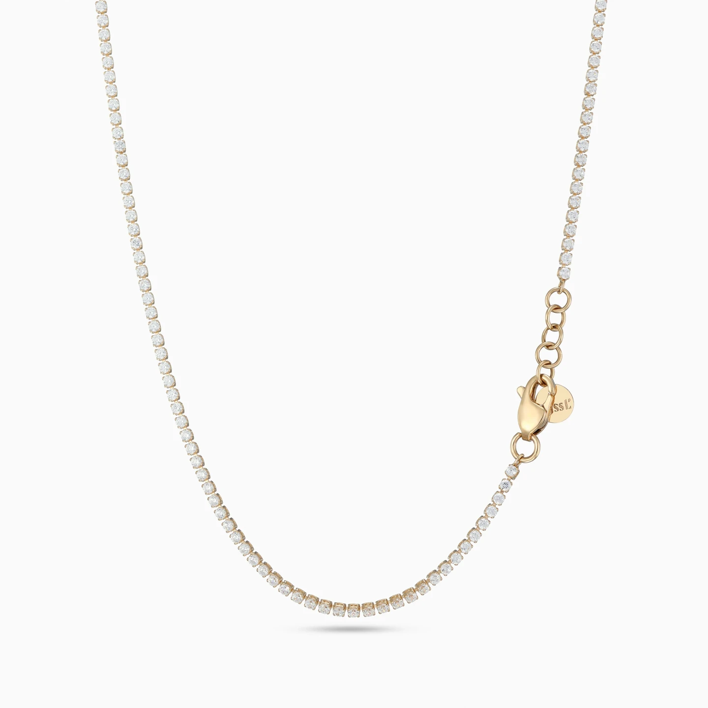 Tennis Cubic Zirconia Necklace in 18K Gold Tennis Cubic Zirconia Necklace in 18K Gold