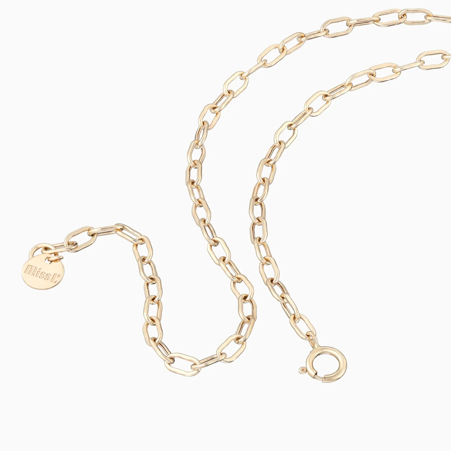 Oval Link Chain Necklace in 18K Gold - 2 Oval Link Chain Necklace in 18K Gold - 2