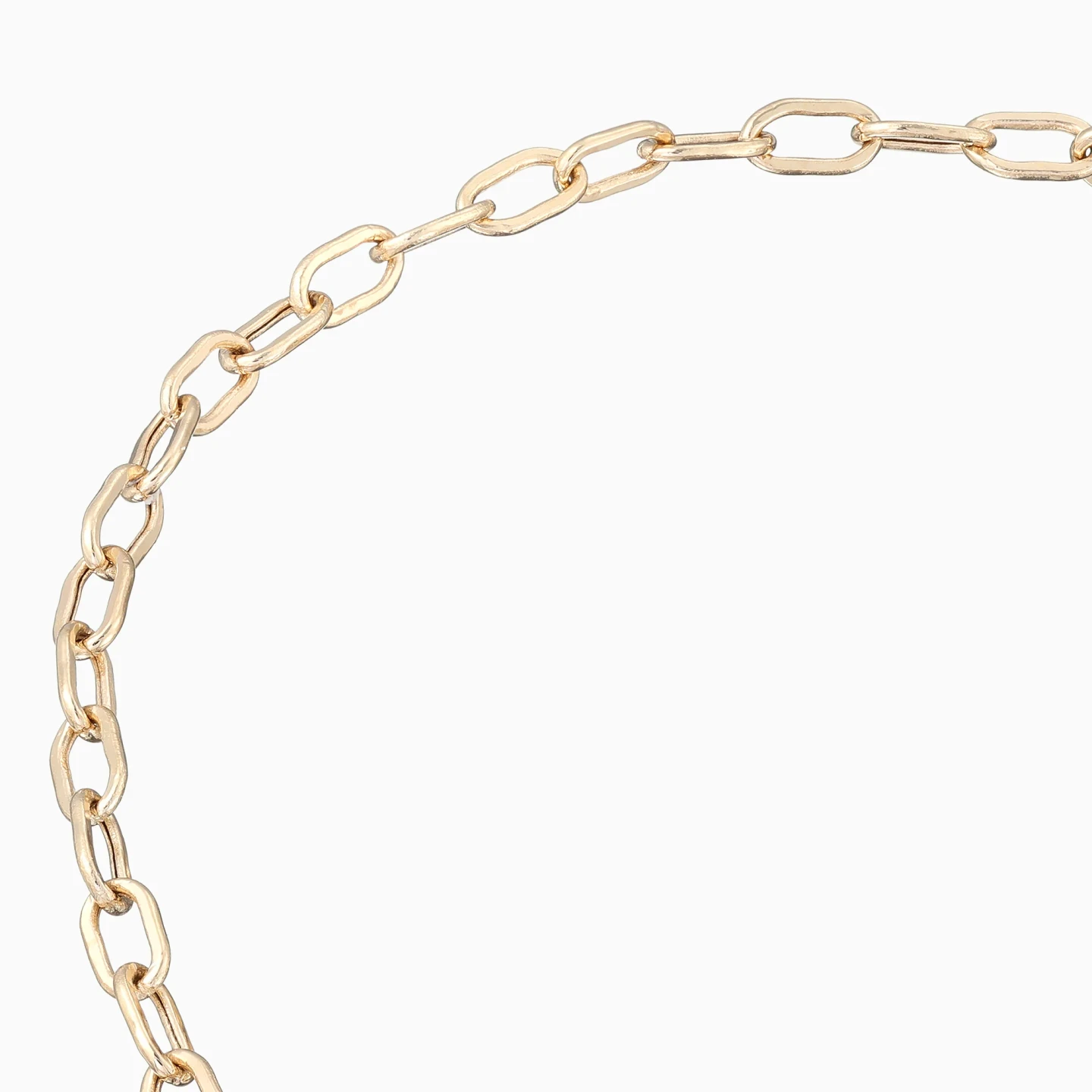 Oval Link Chain Necklace in 18K Gold - 3 Oval Link Chain Necklace in 18K Gold - 3
