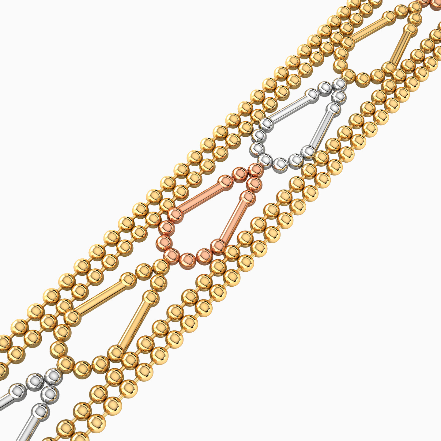 21K Gold Chain Bracelet - 2