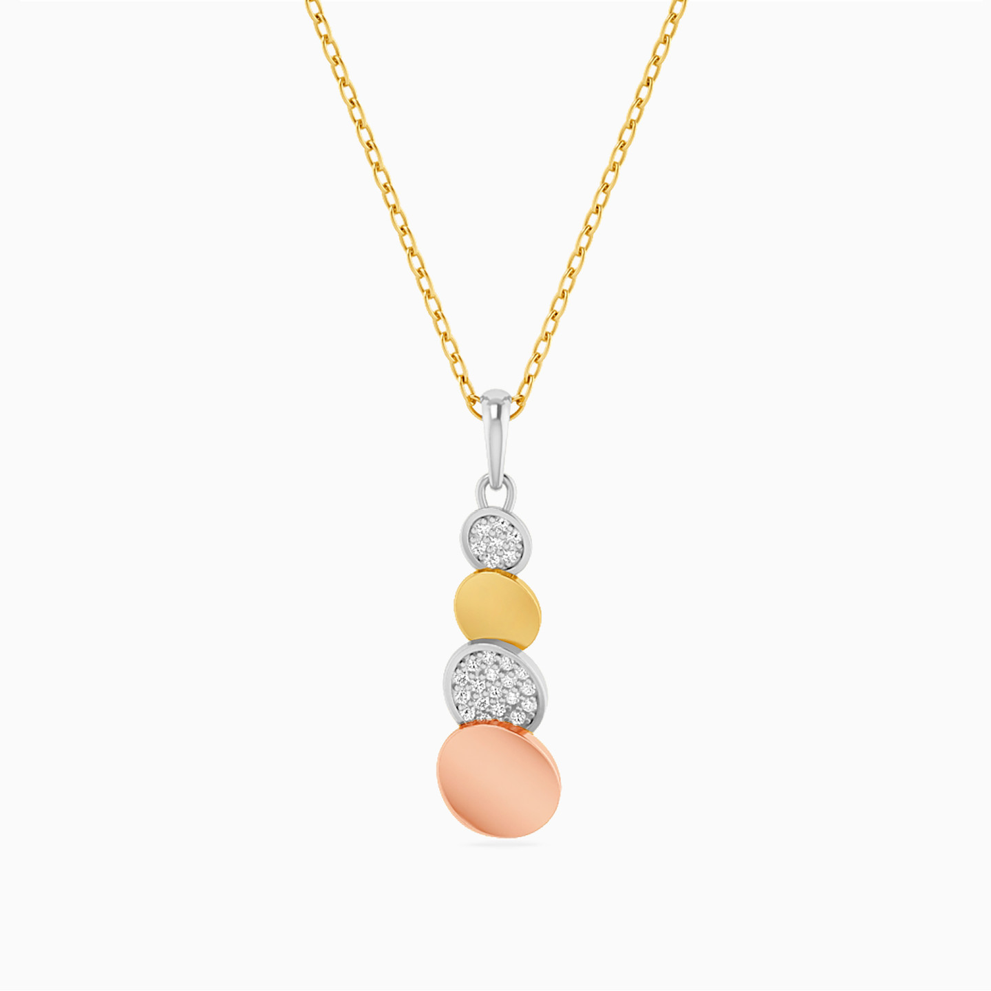 Circle Diamond Necklace in 18K Gold Circle Diamond Necklace in 18K Gold
