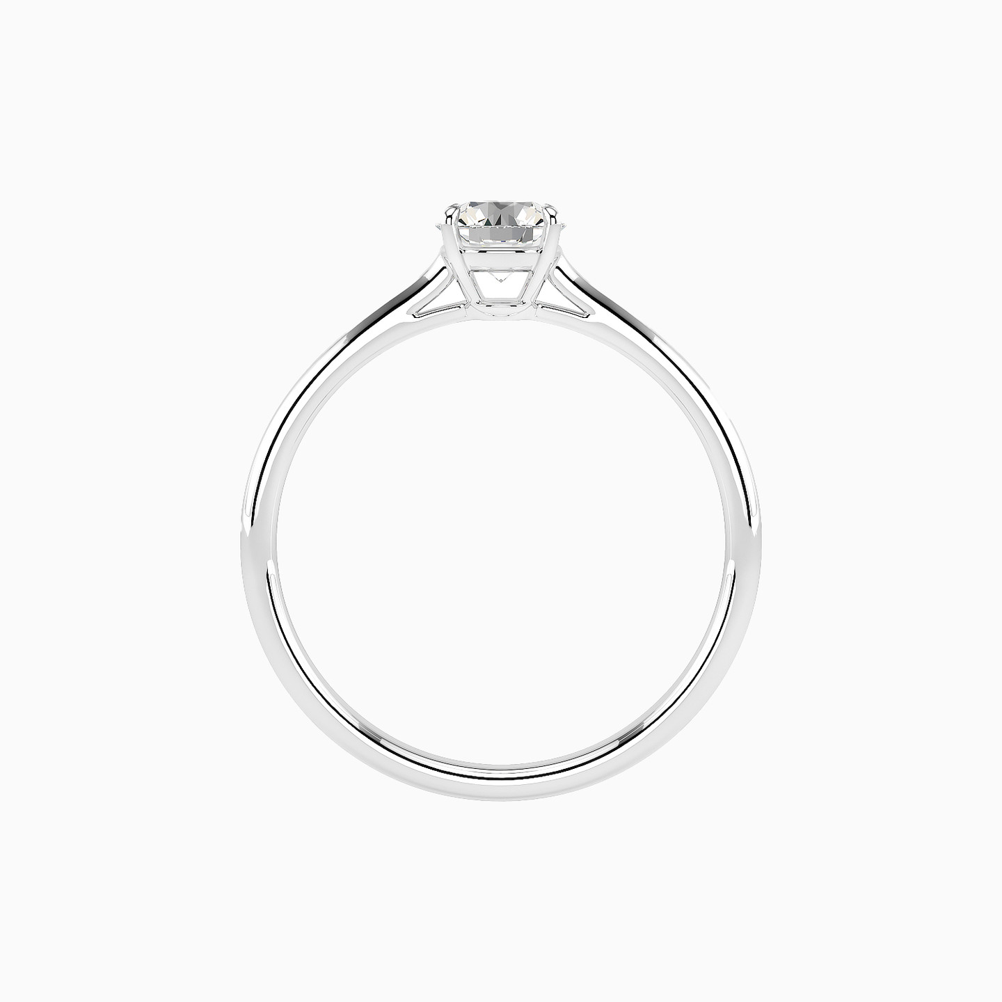 18K Gold Diamond Solitaire Ring - 3