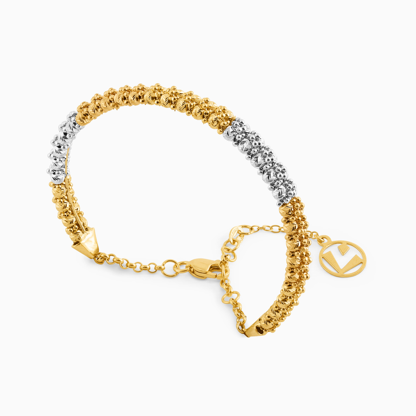 Beaded Chain Bracelet in 18K Gold - 3 Beaded Chain Bracelet in 18K Gold - 3