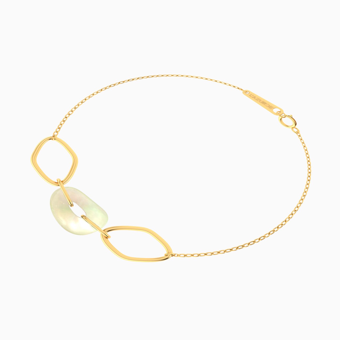 18K Gold Pearls Chain Bracelet - 2