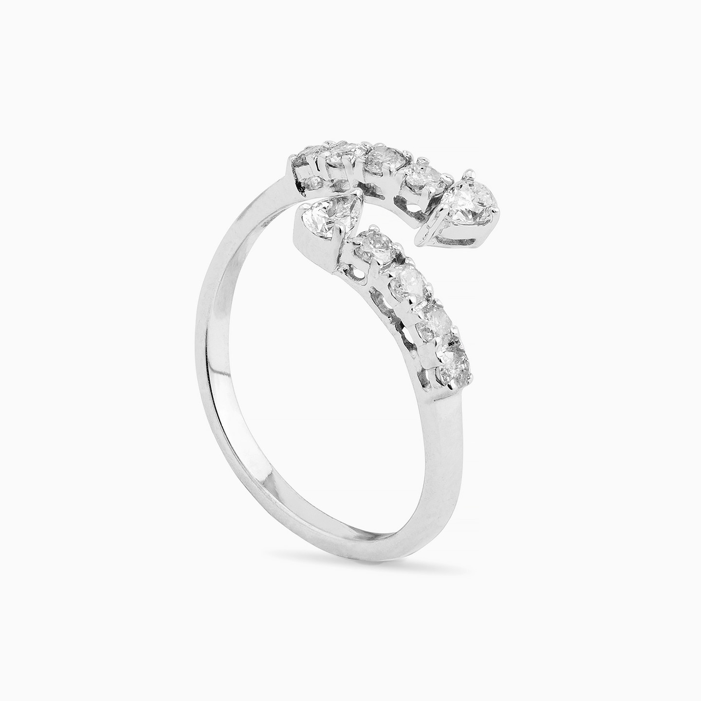 18K Gold Diamond Two-headed Ring - 2