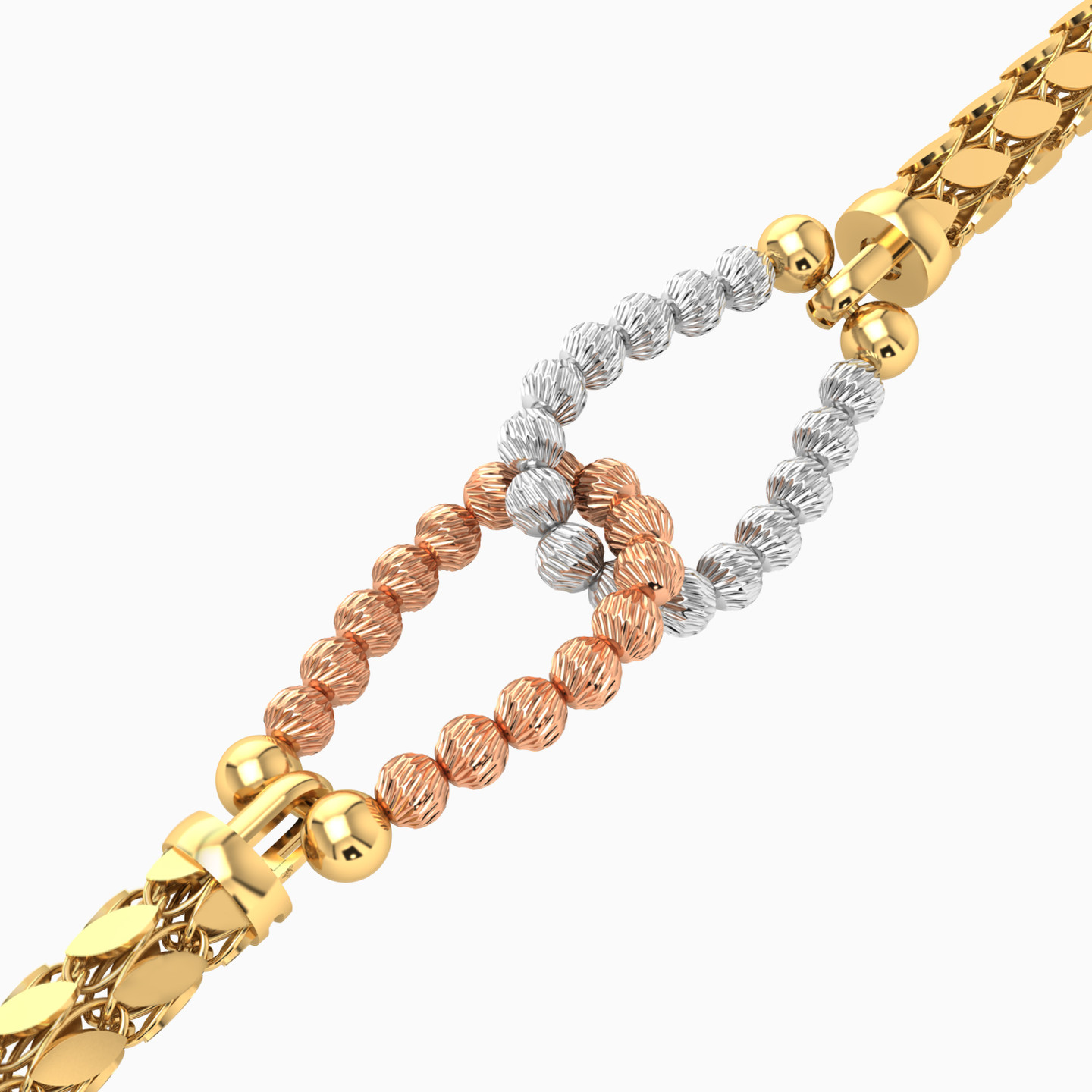 Beaded Chain Bracelet in 21K Gold - 2 Beaded Chain Bracelet in 21K Gold - 2