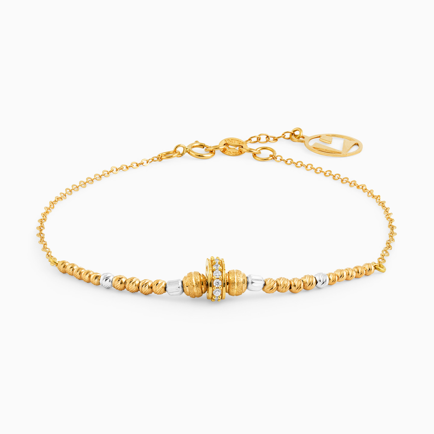18K Gold Cubic Zirconia Jewelry Set - 4 Pieces - 3