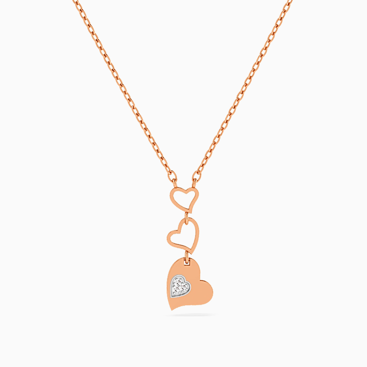 Heart Diamond Necklace in 18K Gold Heart Diamond Necklace in 18K Gold