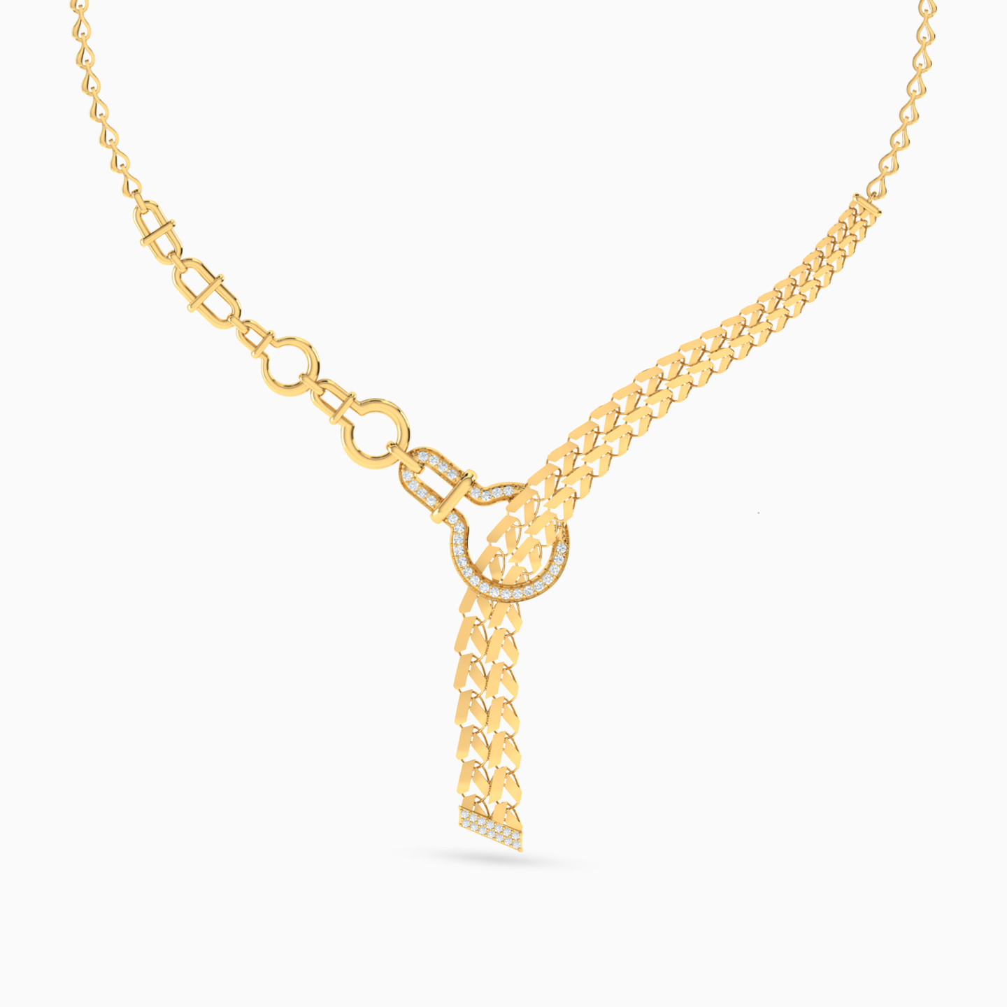 طقم ذهب حلقات عيار 21 قيراط مزين بأحجار الزركون (4 قطع) - 2 طقم ذهب حلقات عيار 21 قيراط مزين بأحجار الزركون (4 قطع) - 2