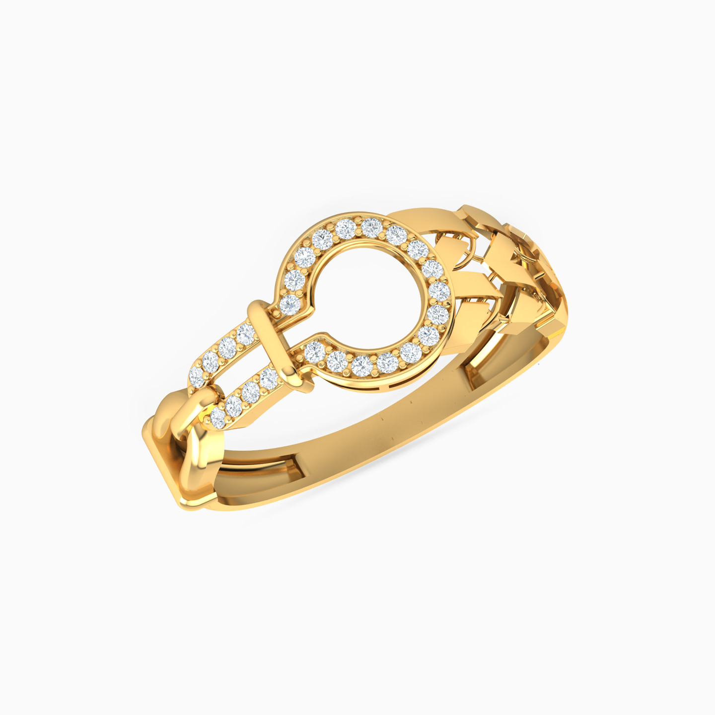 طقم ذهب حلقات عيار 21 قيراط مزين بأحجار الزركون (4 قطع) - 4 طقم ذهب حلقات عيار 21 قيراط مزين بأحجار الزركون (4 قطع) - 4